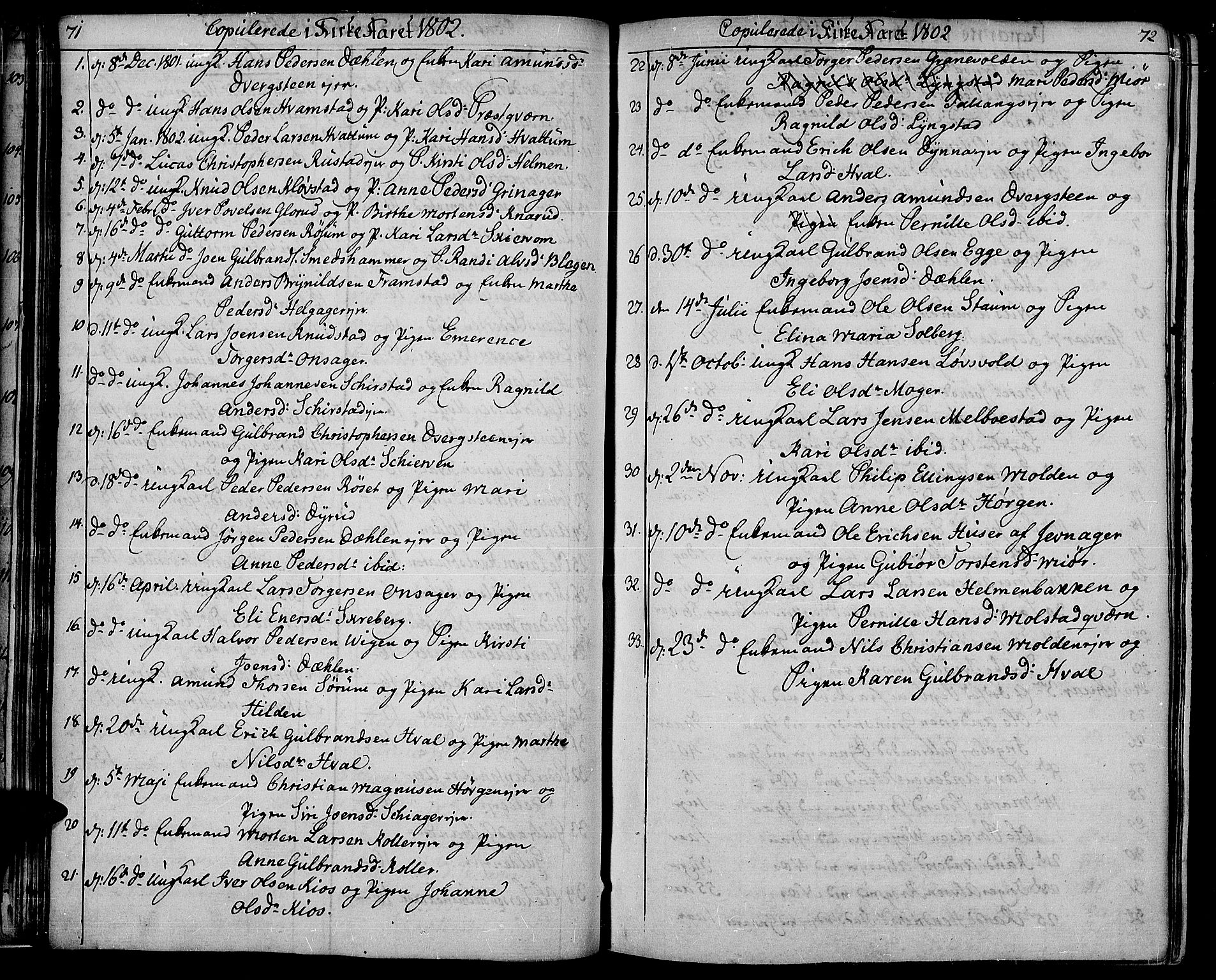 Gran prestekontor, AV/SAH-PREST-112/H/Ha/Haa/L0008: Ministerialbok nr. 8, 1798-1811, s. 71-72