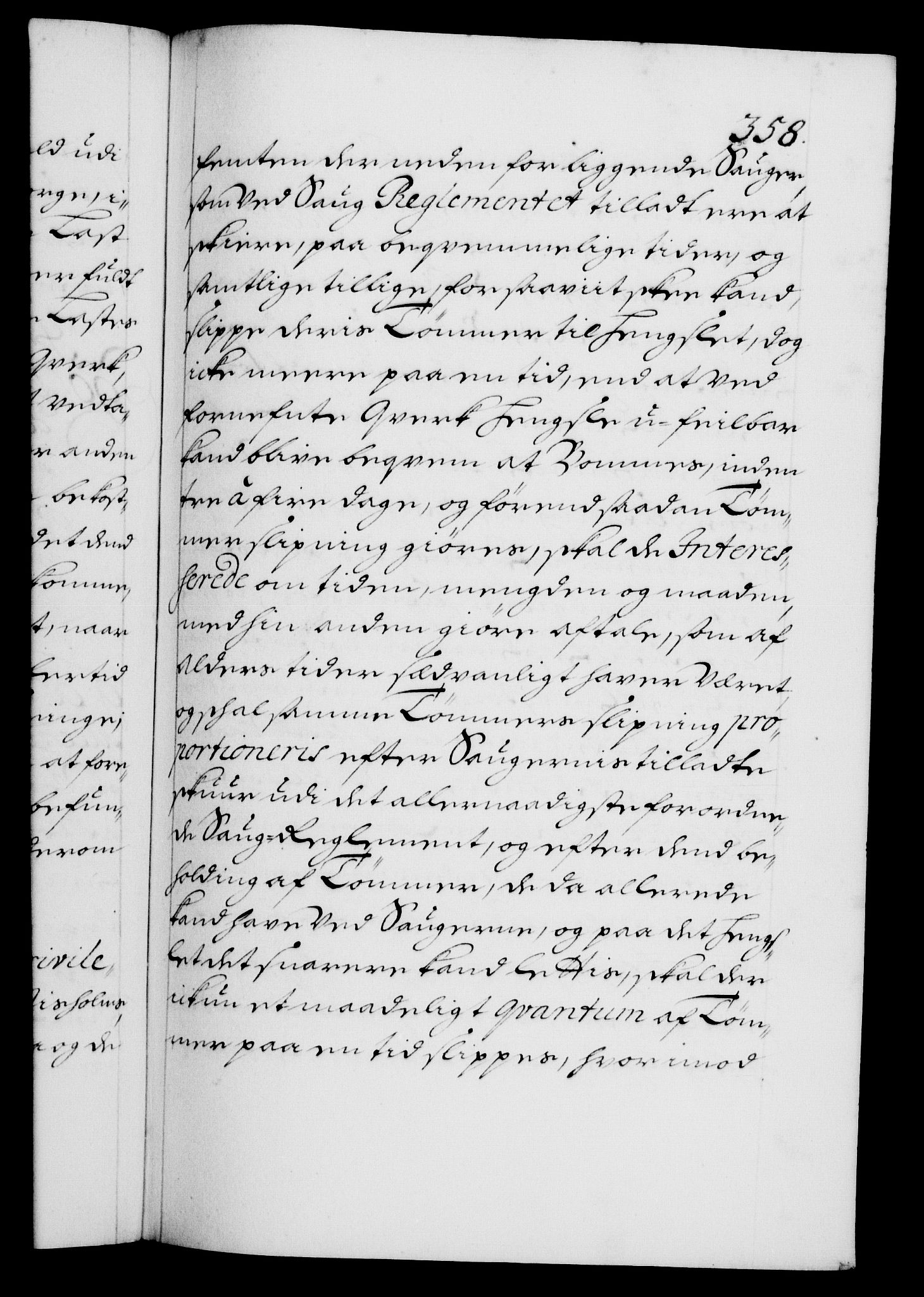 Danske Kanselli 1572-1799, AV/RA-EA-3023/F/Fc/Fca/Fcaa/L0018: Norske registre, 1699-1703, s. 358a