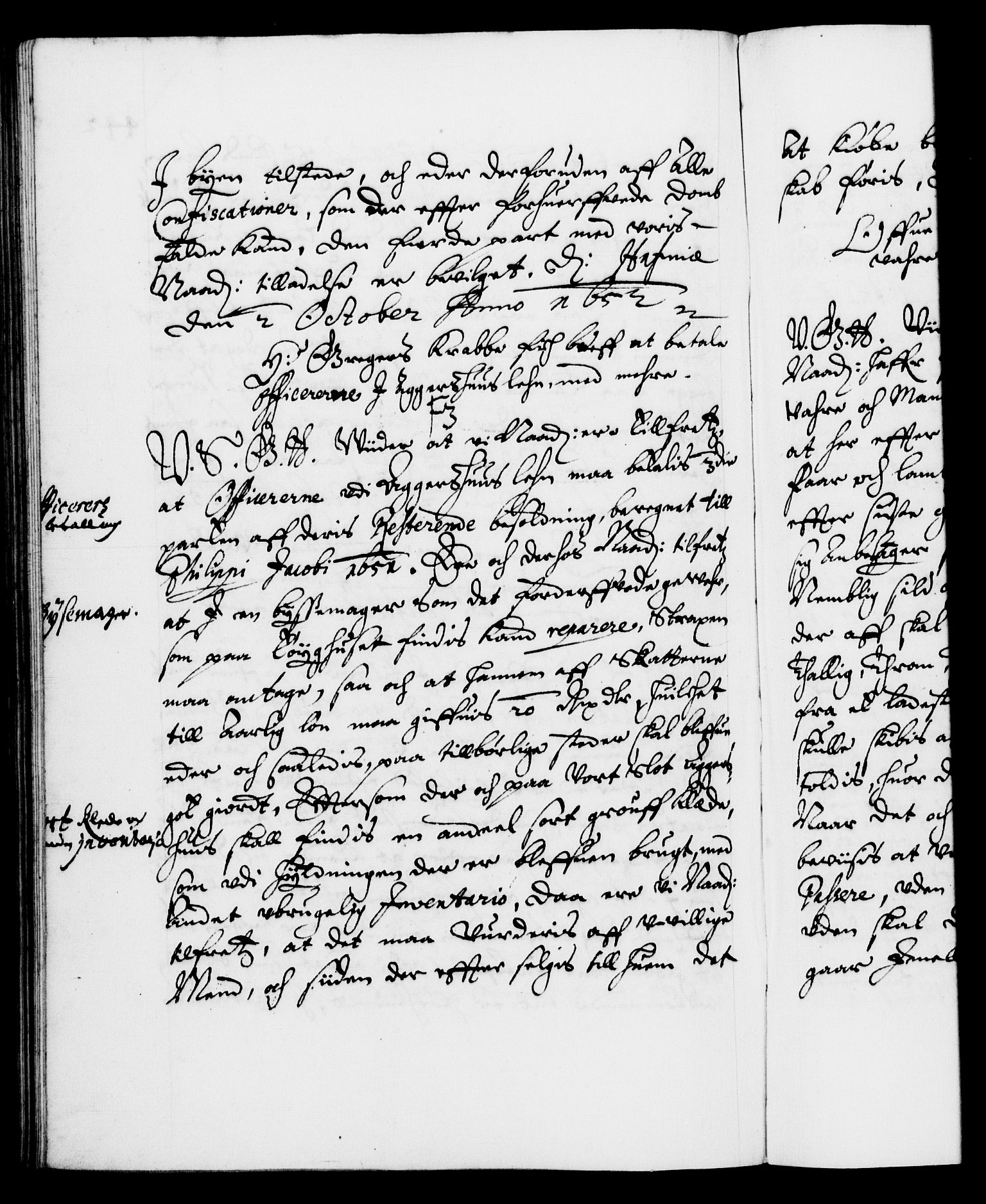 Danske Kanselli 1572-1799, AV/RA-EA-3023/F/Fc/Fca/Fcab/L0008: Norske tegnelser (mikrofilm), 1648-1652, s. 442b