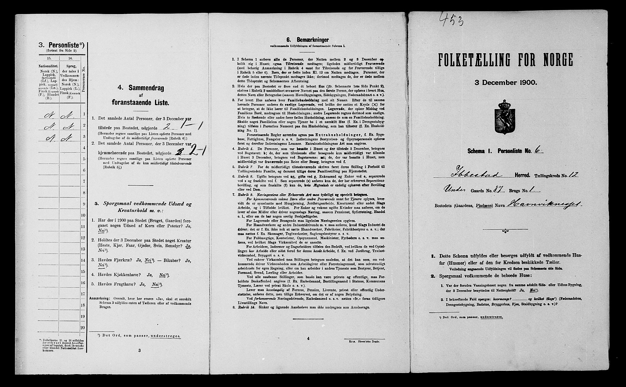 SATØ, Folketelling 1900 for 1917 Ibestad herred, 1900, s. 1519