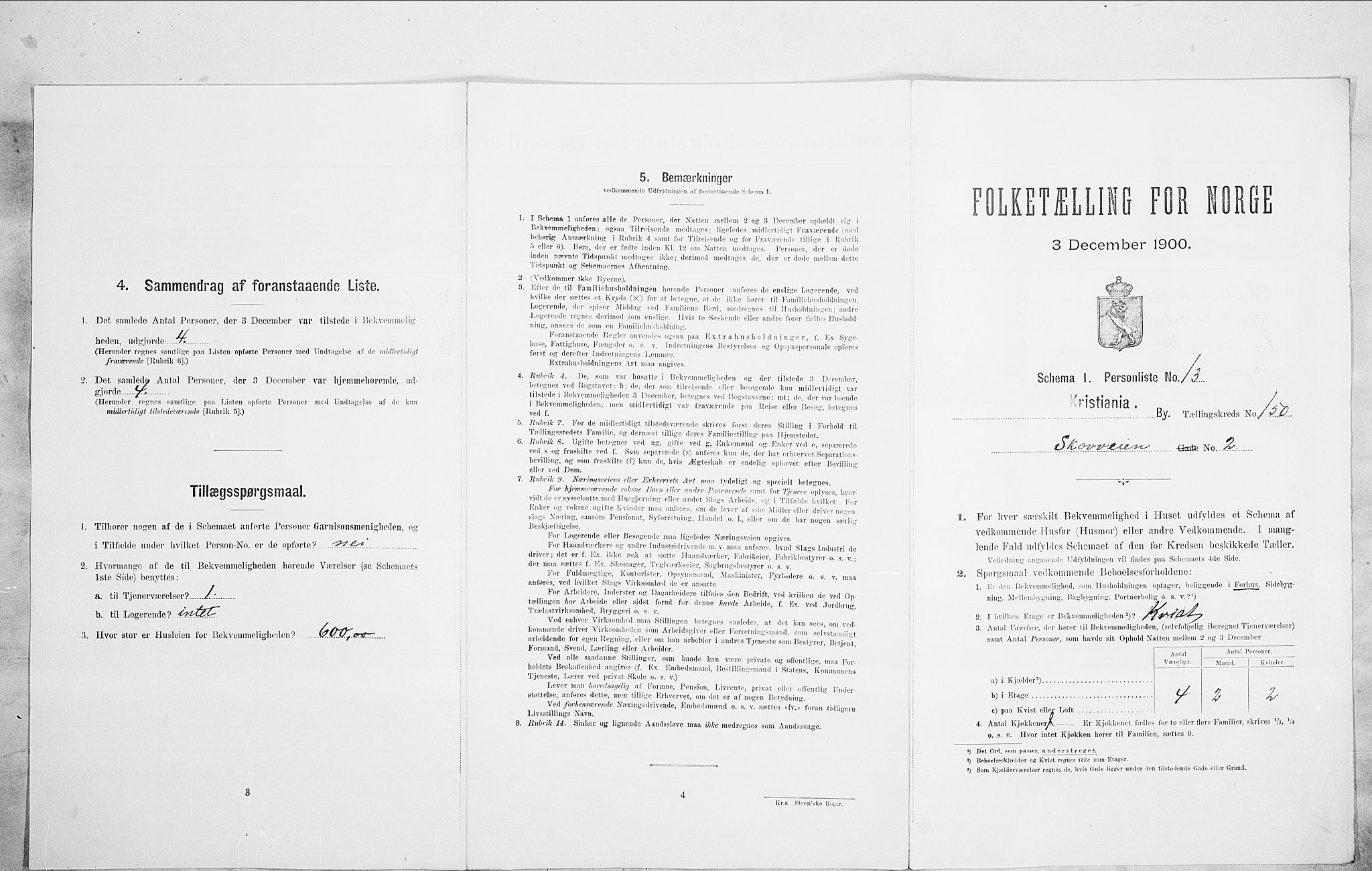 SAO, Folketelling 1900 for 0301 Kristiania kjøpstad, 1900, s. 85679