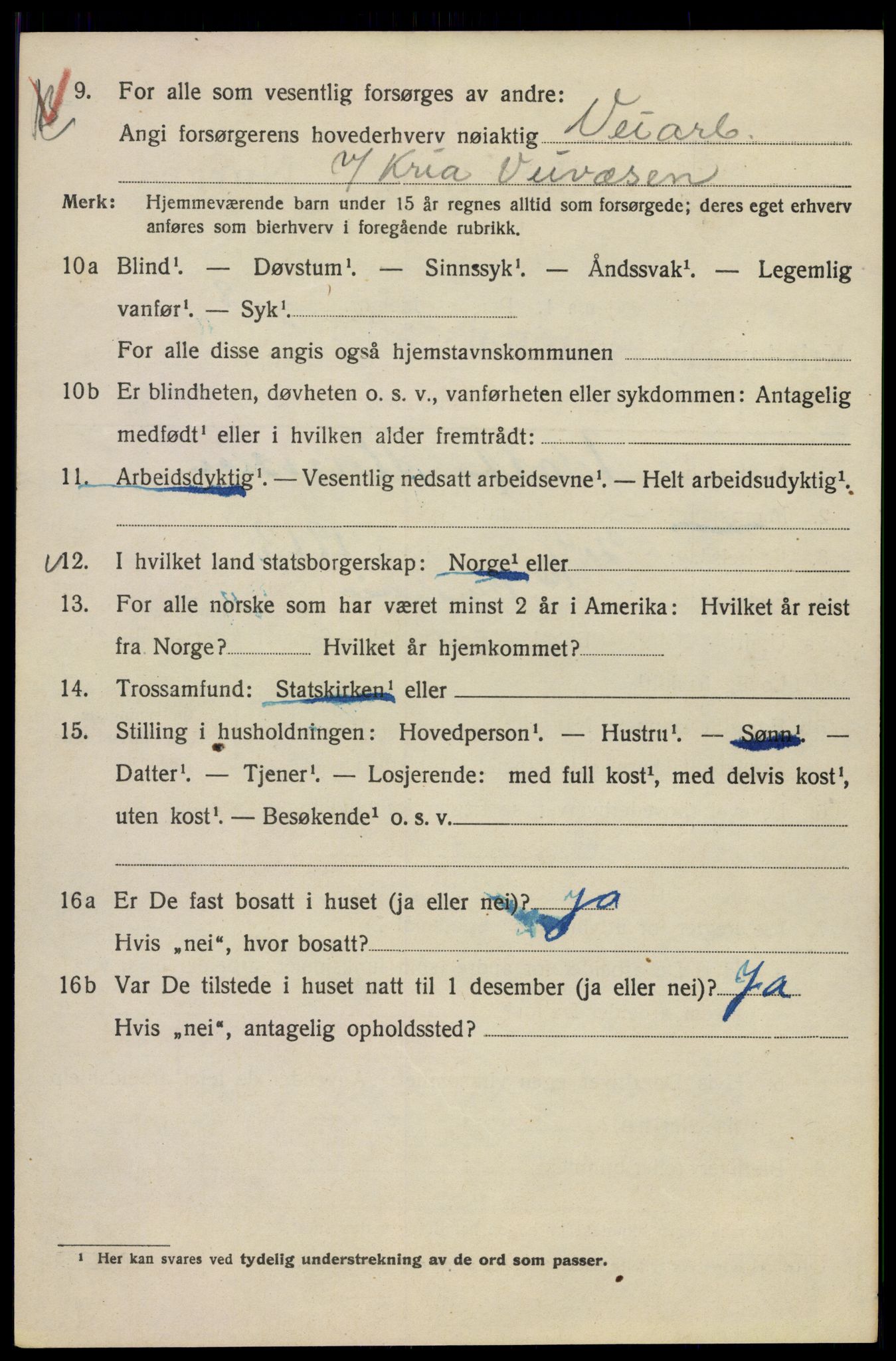 SAO, Folketelling 1920 for 0301 Kristiania kjøpstad, 1920, s. 279420