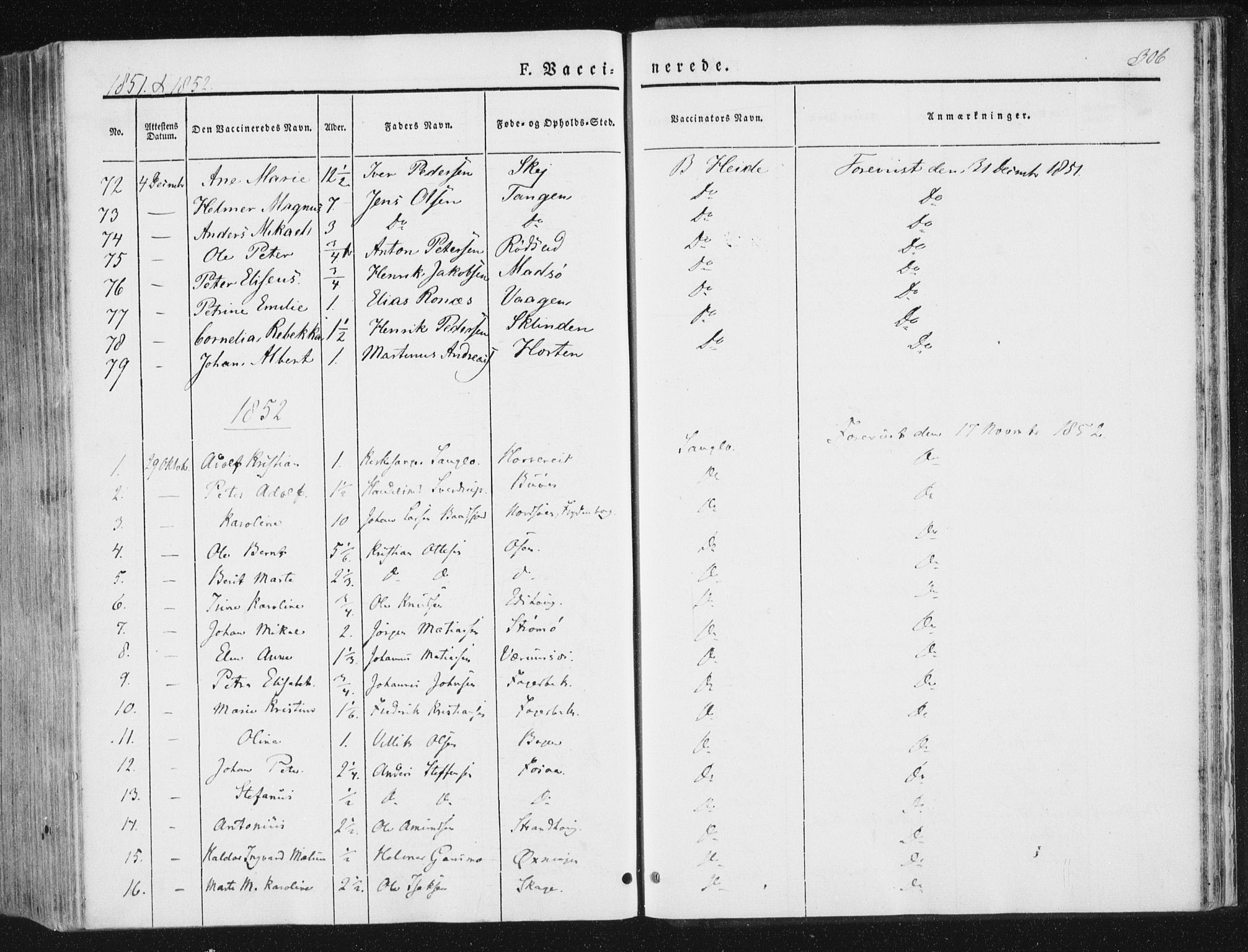 Ministerialprotokoller, klokkerbøker og fødselsregistre - Nord-Trøndelag, SAT/A-1458/780/L0640: Ministerialbok nr. 780A05, 1845-1856, s. 306