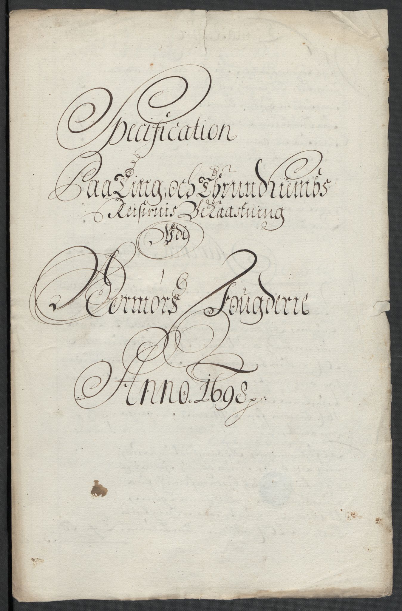 Rentekammeret inntil 1814, Reviderte regnskaper, Fogderegnskap, RA/EA-4092/R56/L3737: Fogderegnskap Nordmøre, 1697-1698, s. 319