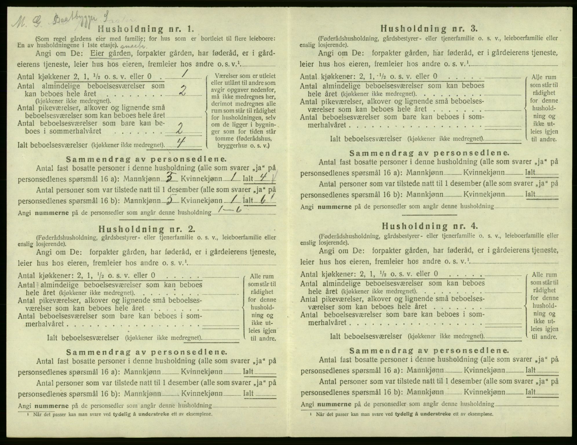 SAB, Folketelling 1920 for 1227 Jondal herred, 1920, s. 50