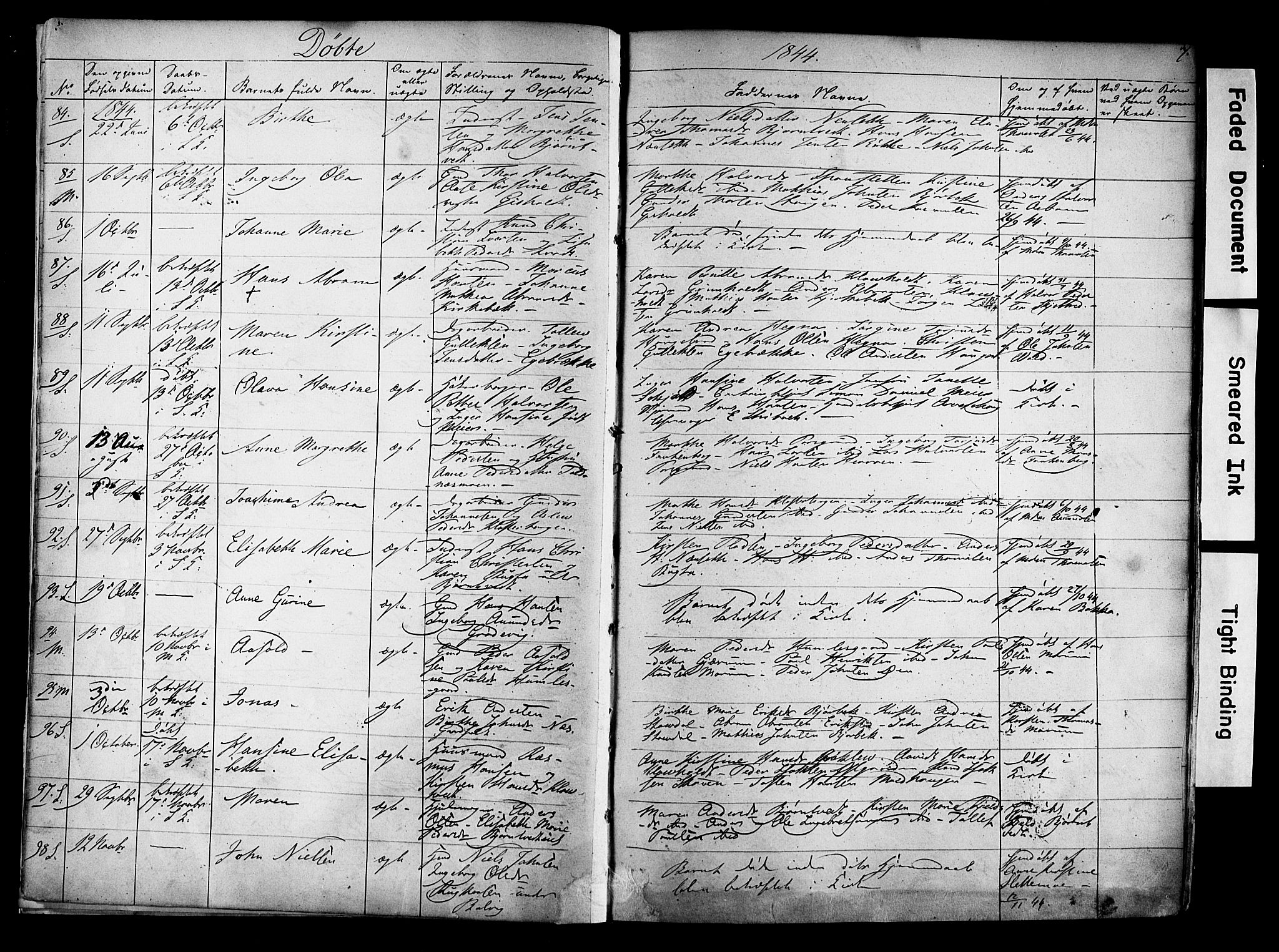 Solum kirkebøker, SAKO/A-306/F/Fa/L0006: Ministerialbok nr. I 6, 1844-1855, s. 7