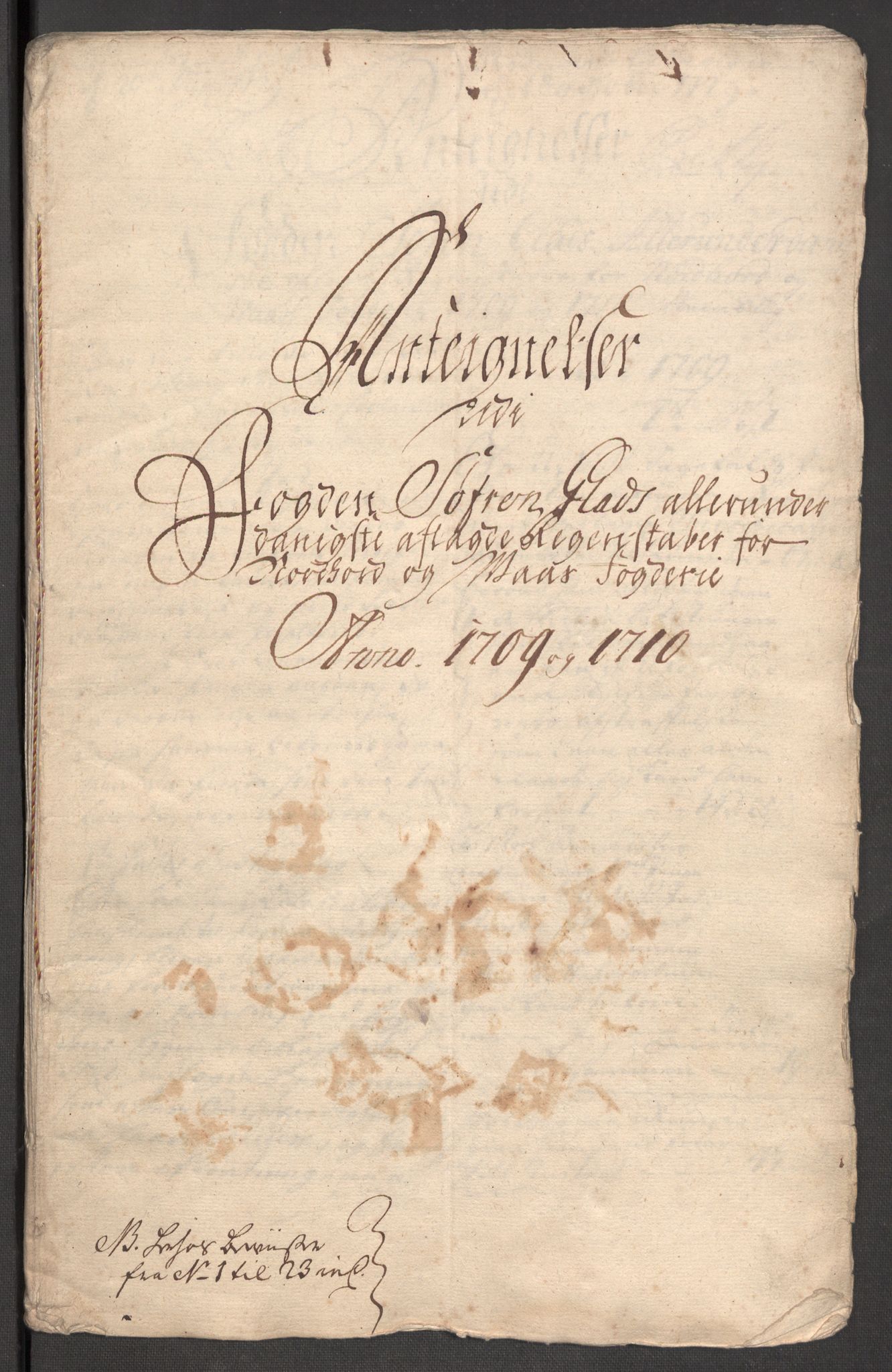 Rentekammeret inntil 1814, Reviderte regnskaper, Fogderegnskap, AV/RA-EA-4092/R51/L3191: Fogderegnskap Nordhordland og Voss, 1710, s. 284