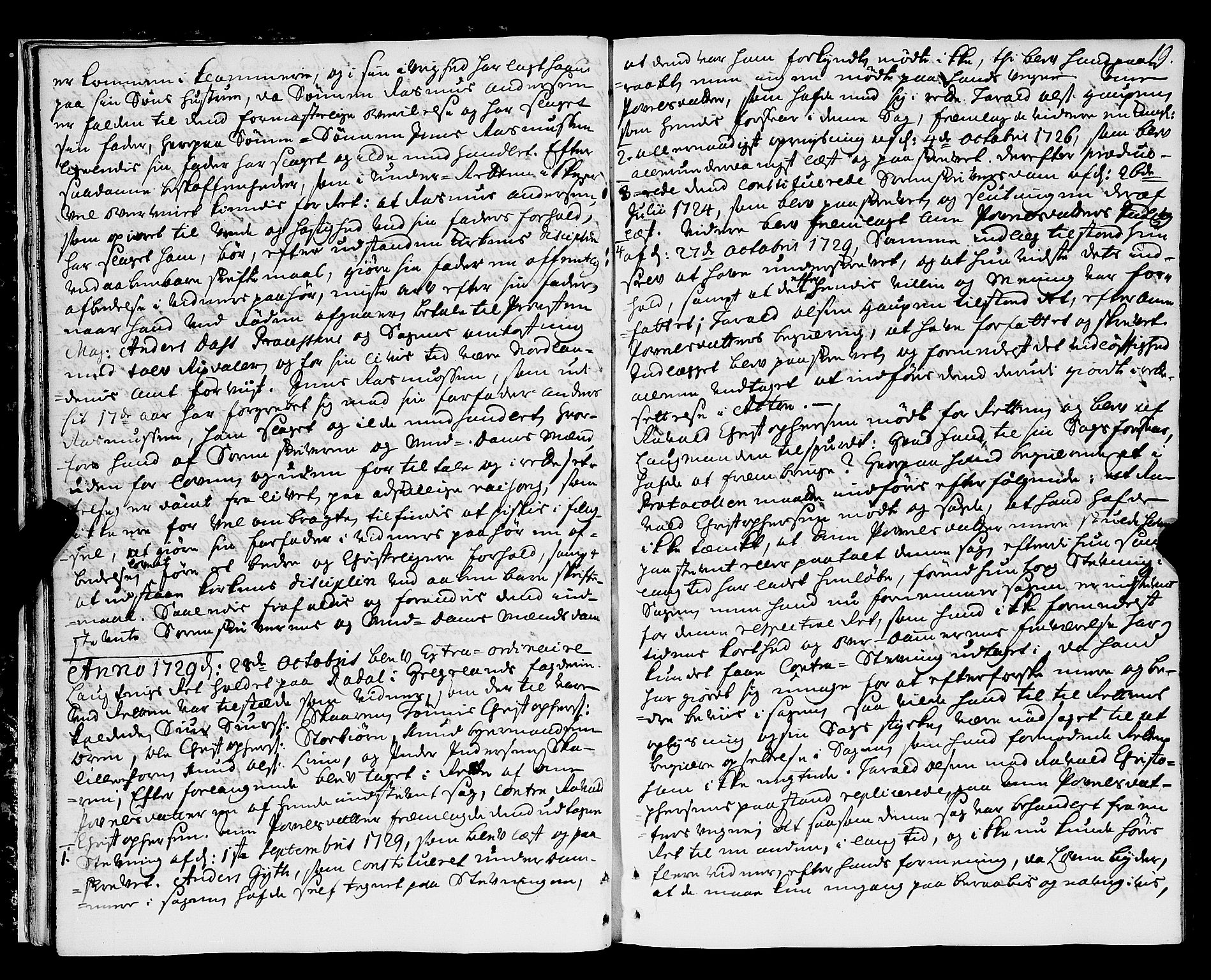 Nordland og Finnmarks lagstol, AV/SAT-A-5608/X/L0006: Justisprotokoll, 1730-1740, s. 18b-19a