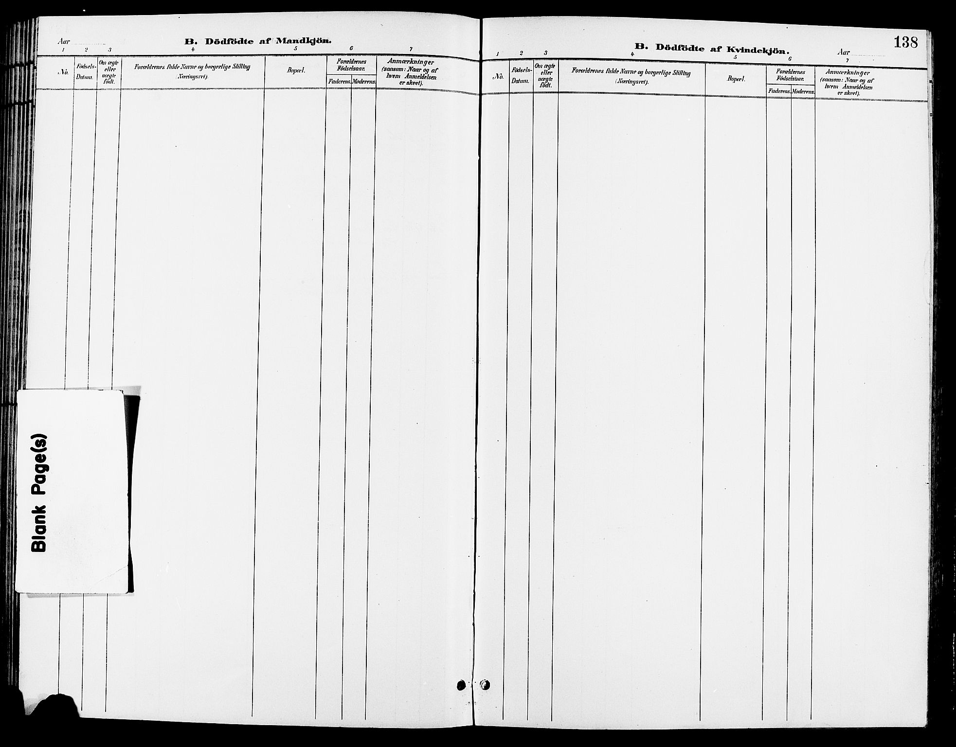 Tynset prestekontor, SAH/PREST-058/H/Ha/Hab/L0009: Klokkerbok nr. 9, 1900-1914, s. 138