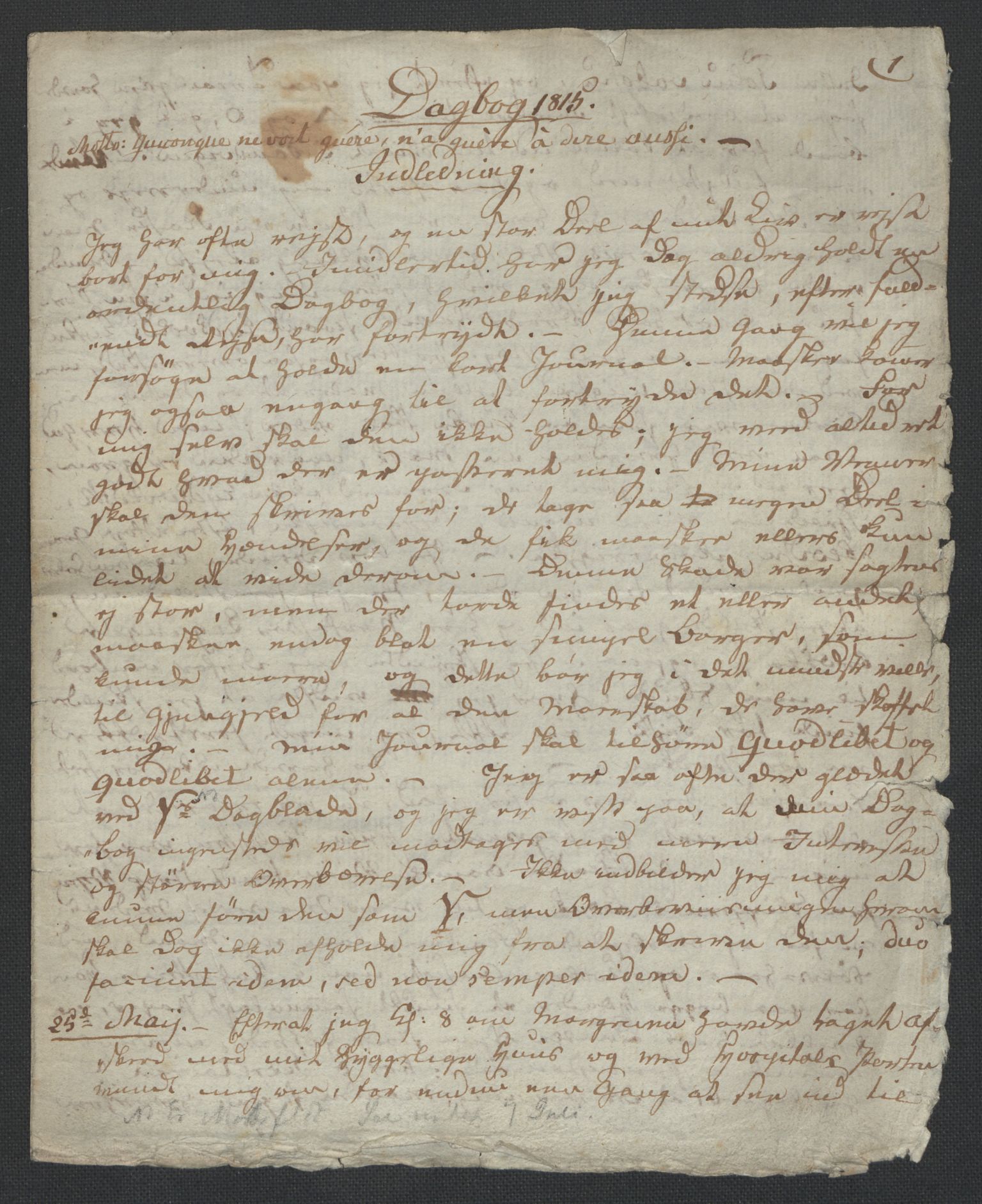 Christie, Wilhelm Frimann Koren, AV/RA-PA-0014/F/L0005: Christies dokumenter fra Stortinget, 1815-1816, s. 6