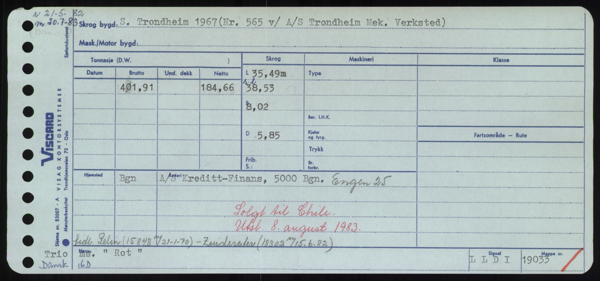 Sjøfartsdirektoratet med forløpere, Skipsmålingen, RA/S-1627/H/Hd/L0031: Fartøy, Rju-Sam, s. 223