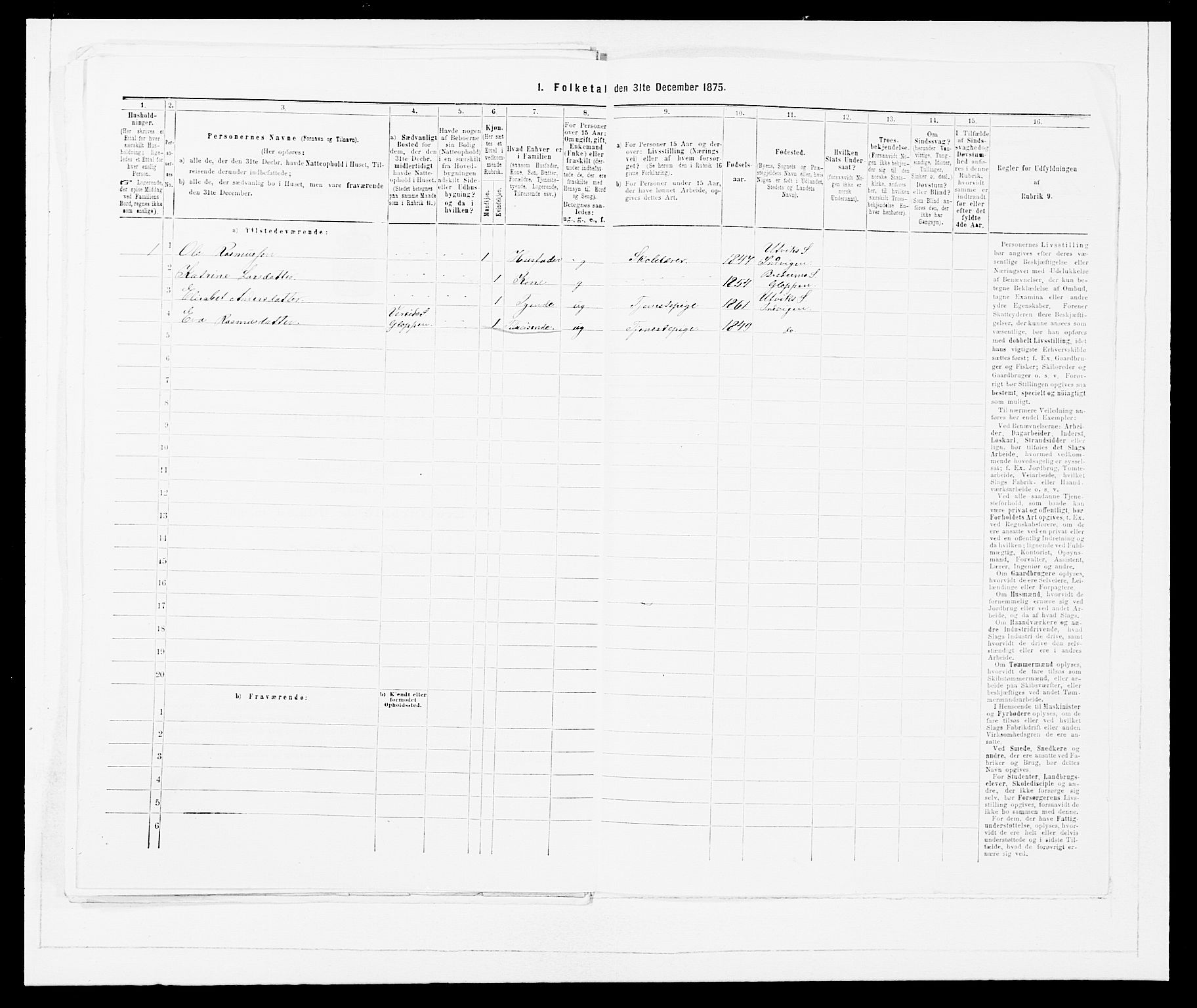 SAB, Folketelling 1875 for 1447P Innvik prestegjeld, 1875, s. 388