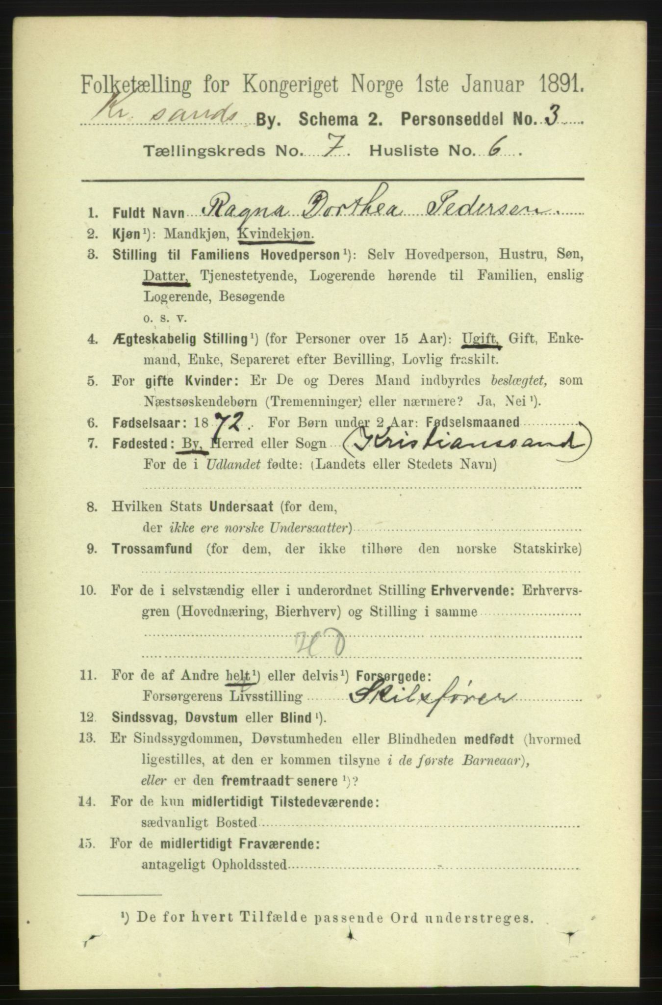 RA, Folketelling 1891 for 1001 Kristiansand kjøpstad, 1891, s. 4702