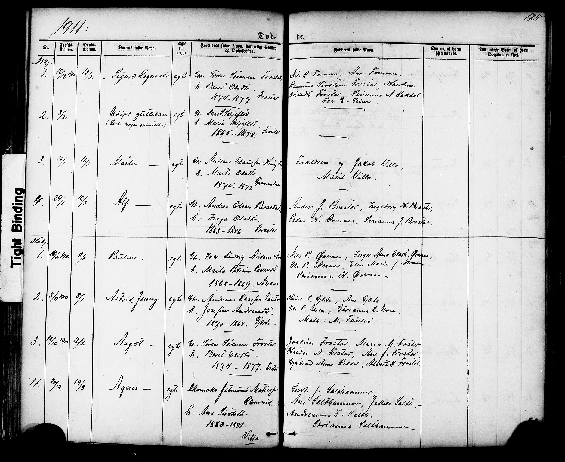 Ministerialprotokoller, klokkerbøker og fødselsregistre - Møre og Romsdal, AV/SAT-A-1454/539/L0536: Klokkerbok nr. 539C02, 1867-1913, s. 125