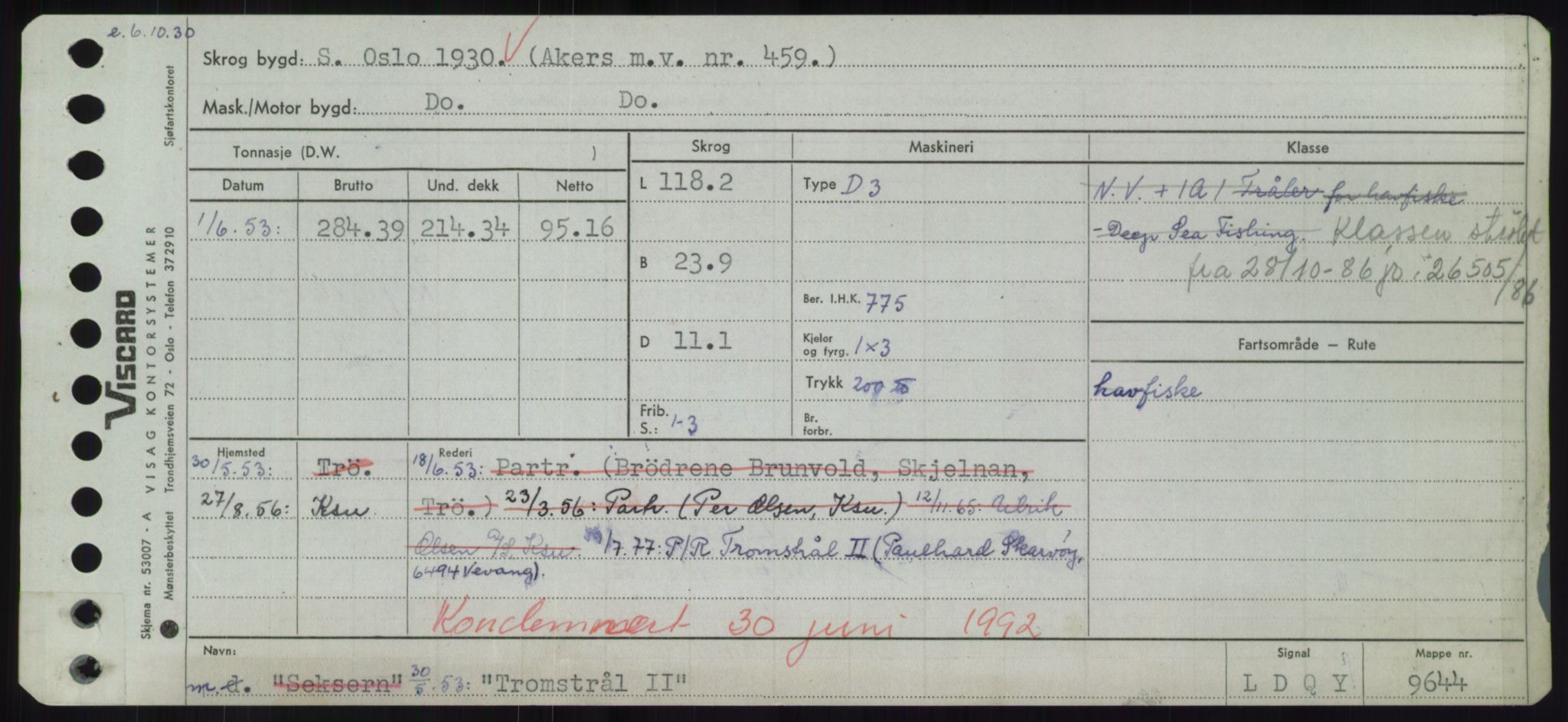 Sjøfartsdirektoratet med forløpere, Skipsmålingen, RA/S-1627/H/Hd/L0039: Fartøy, Ti-Tø, s. 643