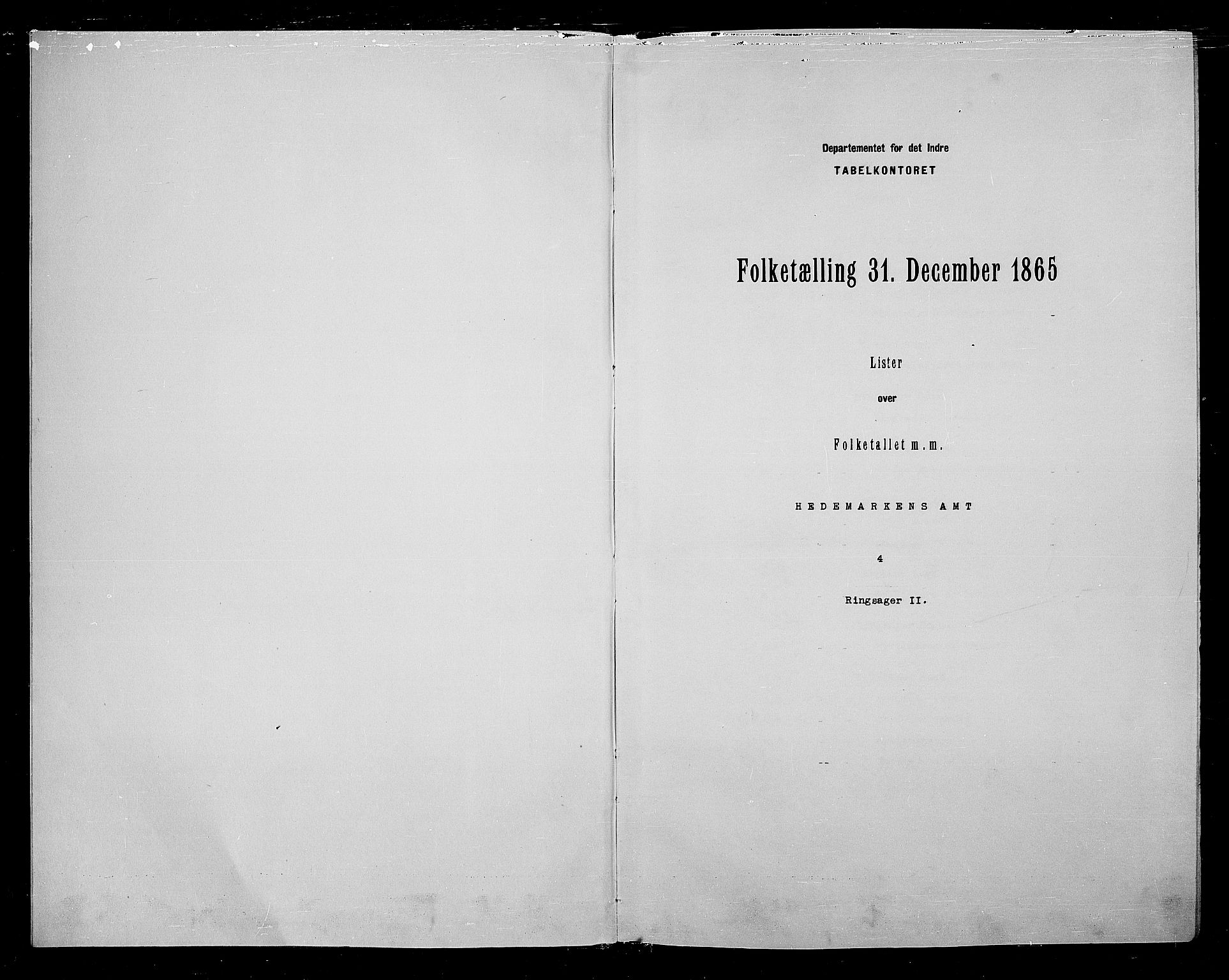 RA, Folketelling 1865 for 0412P Ringsaker prestegjeld, 1865, s. 264