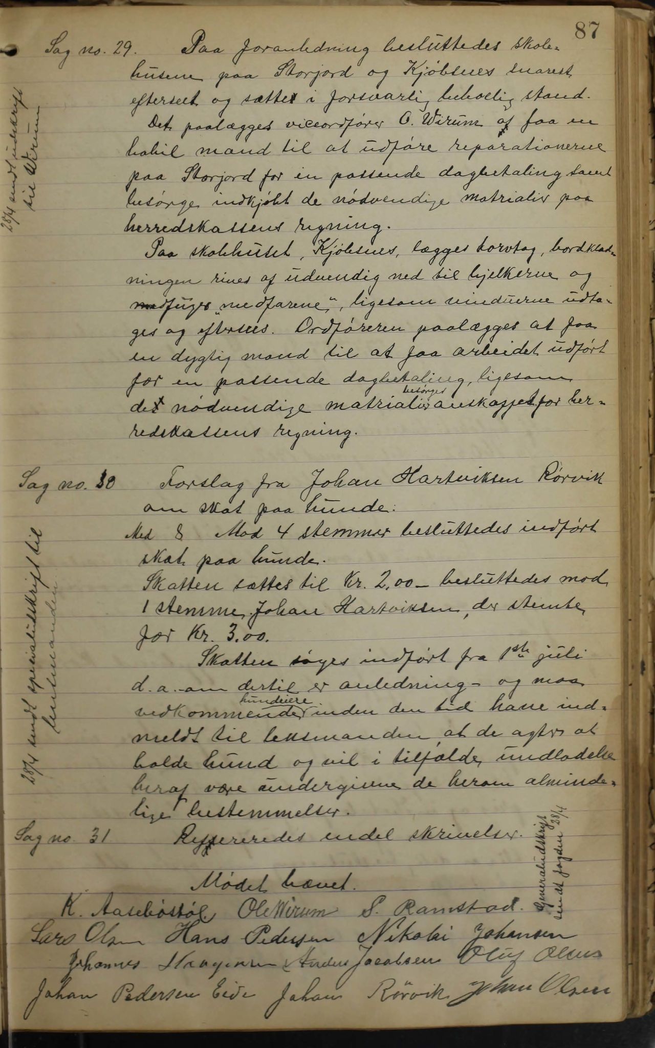 Tysfjord kommune. Formannskapet, AIN/K-18500.150/100/L0002: Forhandlingsprotokoll for Tysfjordens formandskap, 1895-1912