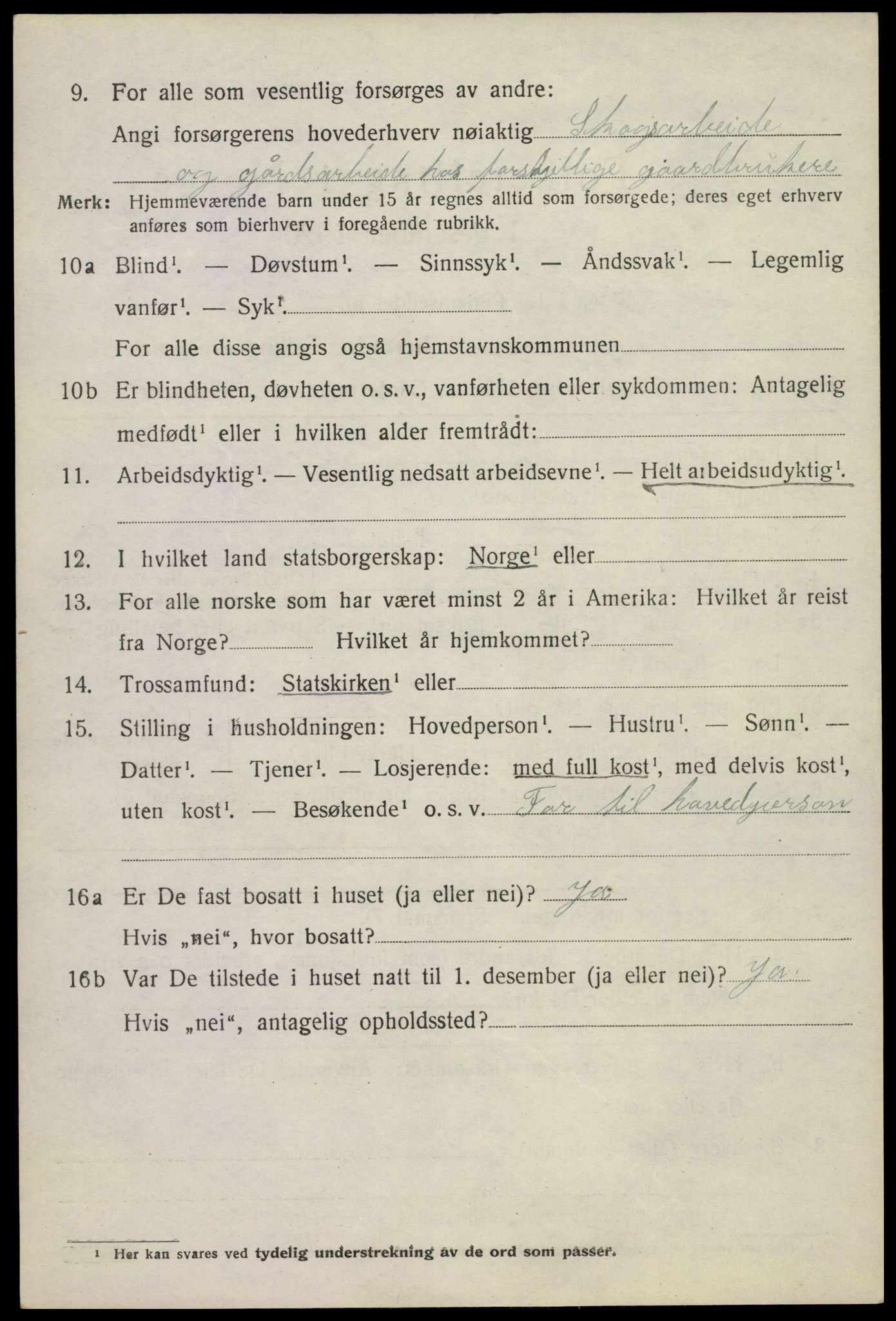 SAKO, Folketelling 1920 for 0821 Bø herred, 1920, s. 6555