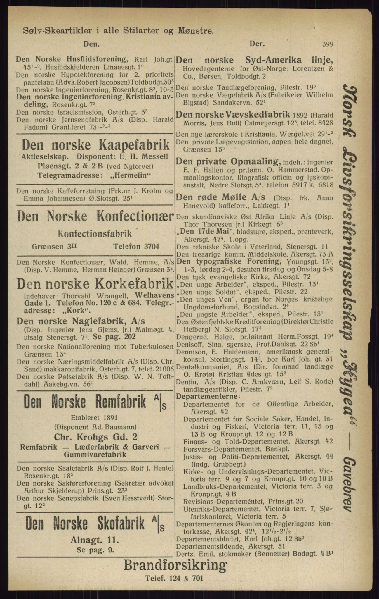 Kristiania/Oslo adressebok, PUBL/-, 1916, s. 399