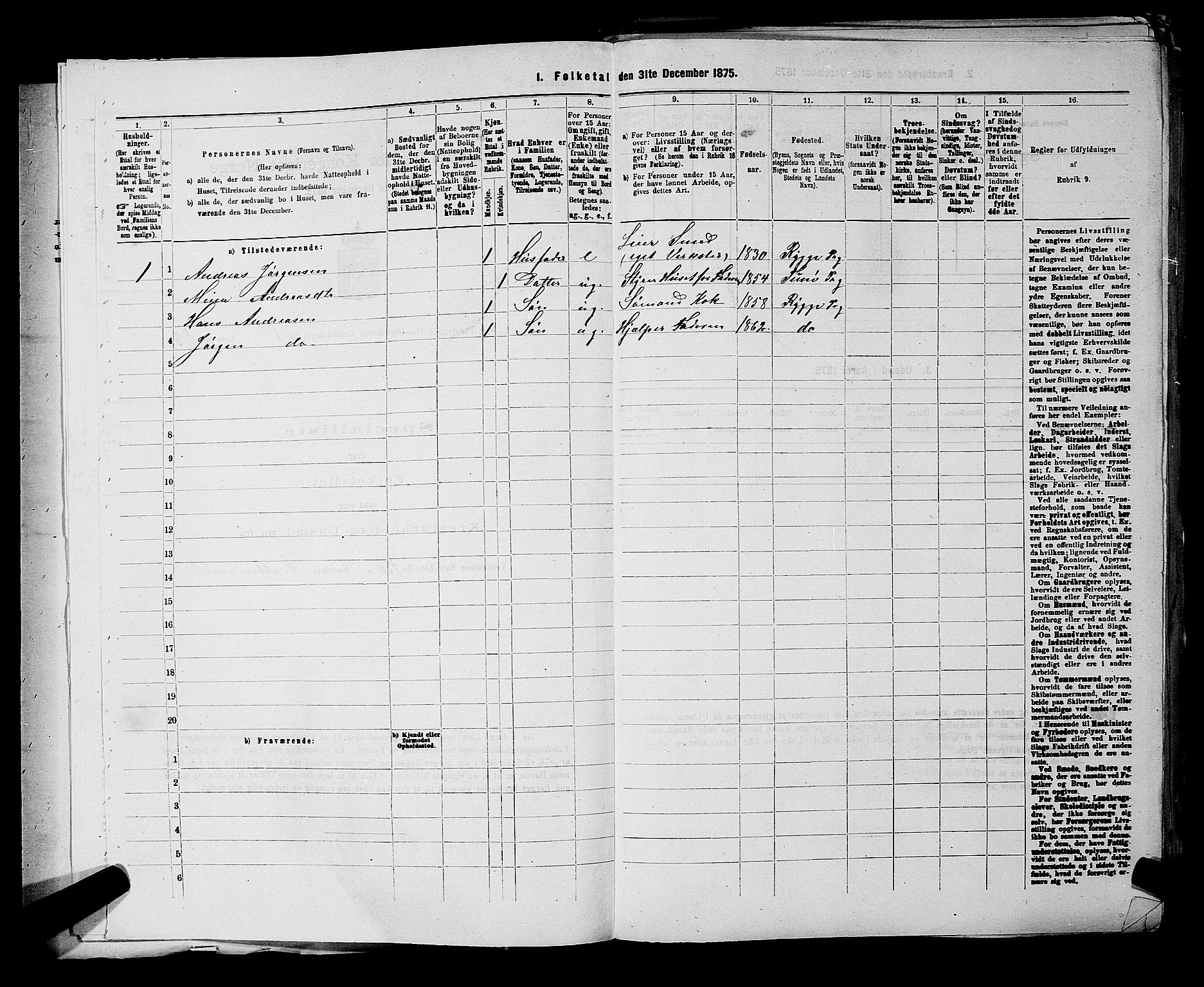 RA, Folketelling 1875 for 0194L Moss prestegjeld, Moss landsokn, 1875, s. 20