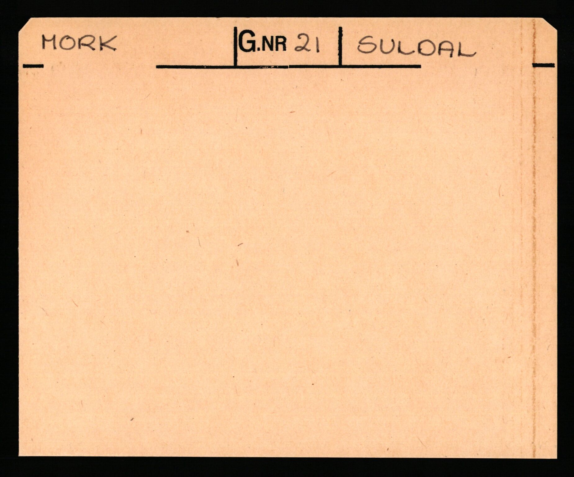 Statsarkivet i Stavanger, AV/SAST-A-101971/03/Y/Yk/L0028: Registerkort sortert etter gårdsnavn: Mork - Nedrebø, 1750-1930, s. 1