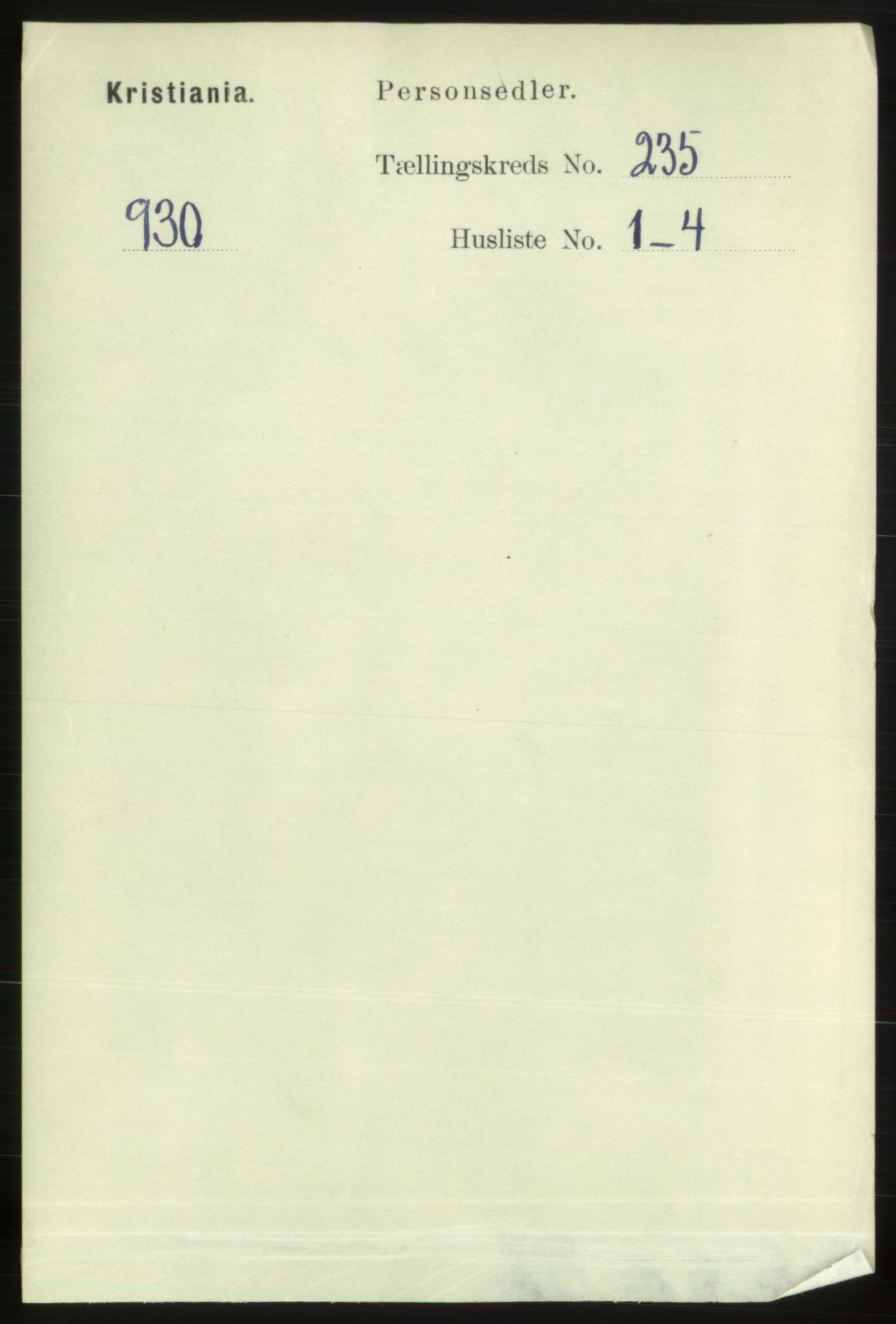 RA, Folketelling 1891 for 0301 Kristiania kjøpstad, 1891, s. 143776