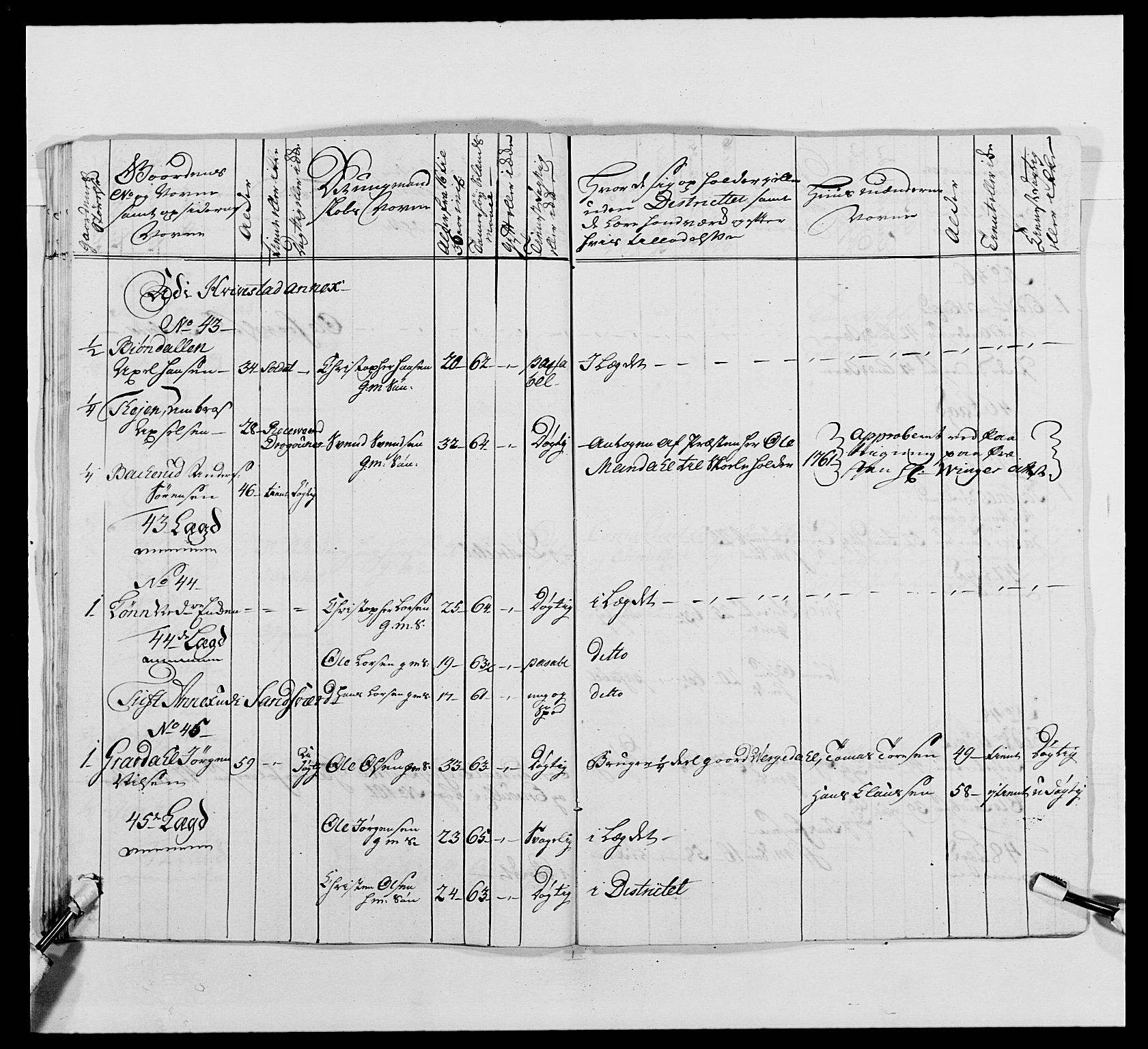 Kommanderende general (KG I) med Det norske krigsdirektorium, AV/RA-EA-5419/E/Ea/L0488: 1. Akershusiske regiment, 1765, s. 354