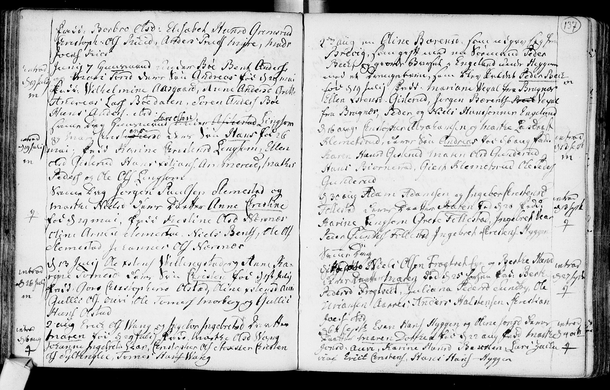 Røyken kirkebøker, SAKO/A-241/F/Fa/L0003: Ministerialbok nr. 3, 1782-1813, s. 137