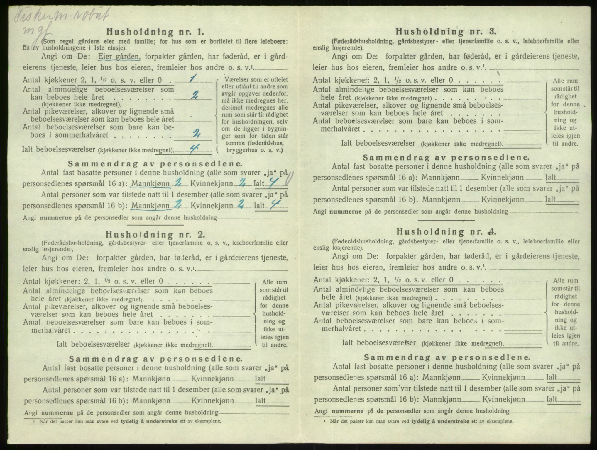 SAB, Folketelling 1920 for 1264 Austrheim herred, 1920, s. 765