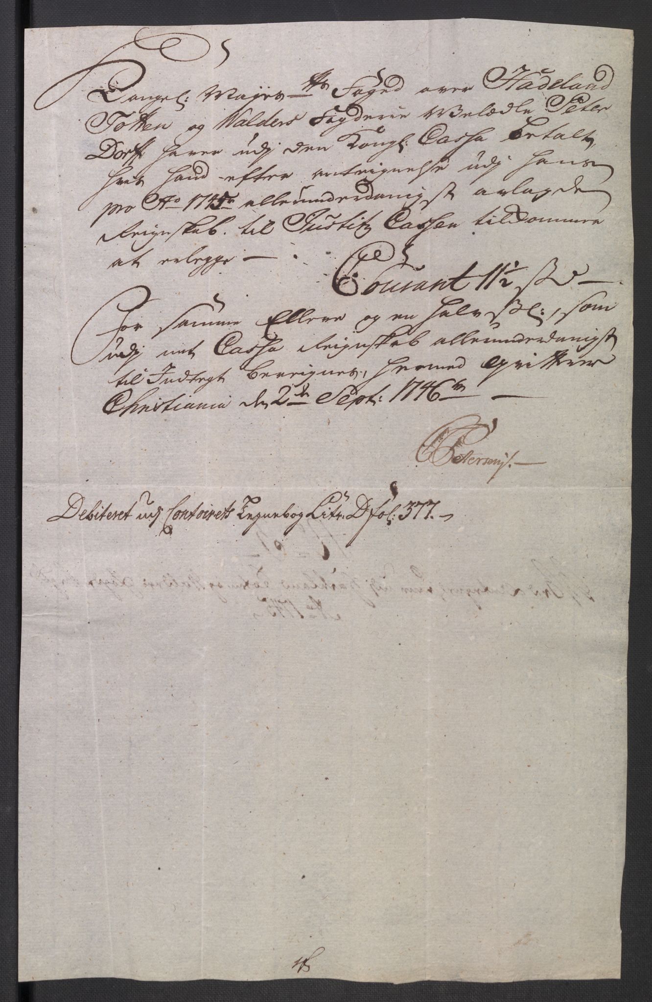 Rentekammeret inntil 1814, Reviderte regnskaper, Fogderegnskap, RA/EA-4092/R18/L1345: Fogderegnskap Hadeland, Toten og Valdres, 1745-1746, s. 331