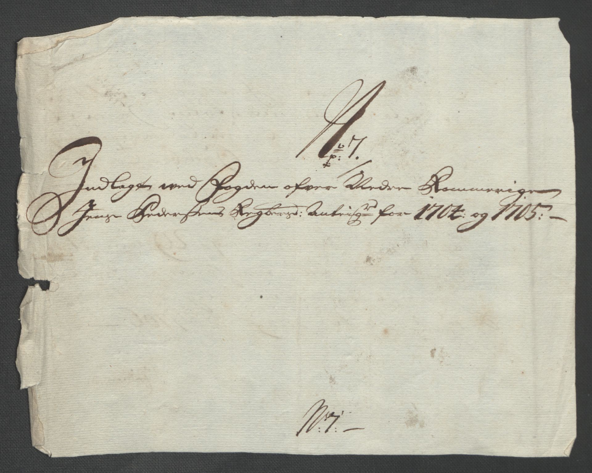 Rentekammeret inntil 1814, Reviderte regnskaper, Fogderegnskap, AV/RA-EA-4092/R11/L0589: Fogderegnskap Nedre Romerike, 1705, s. 336