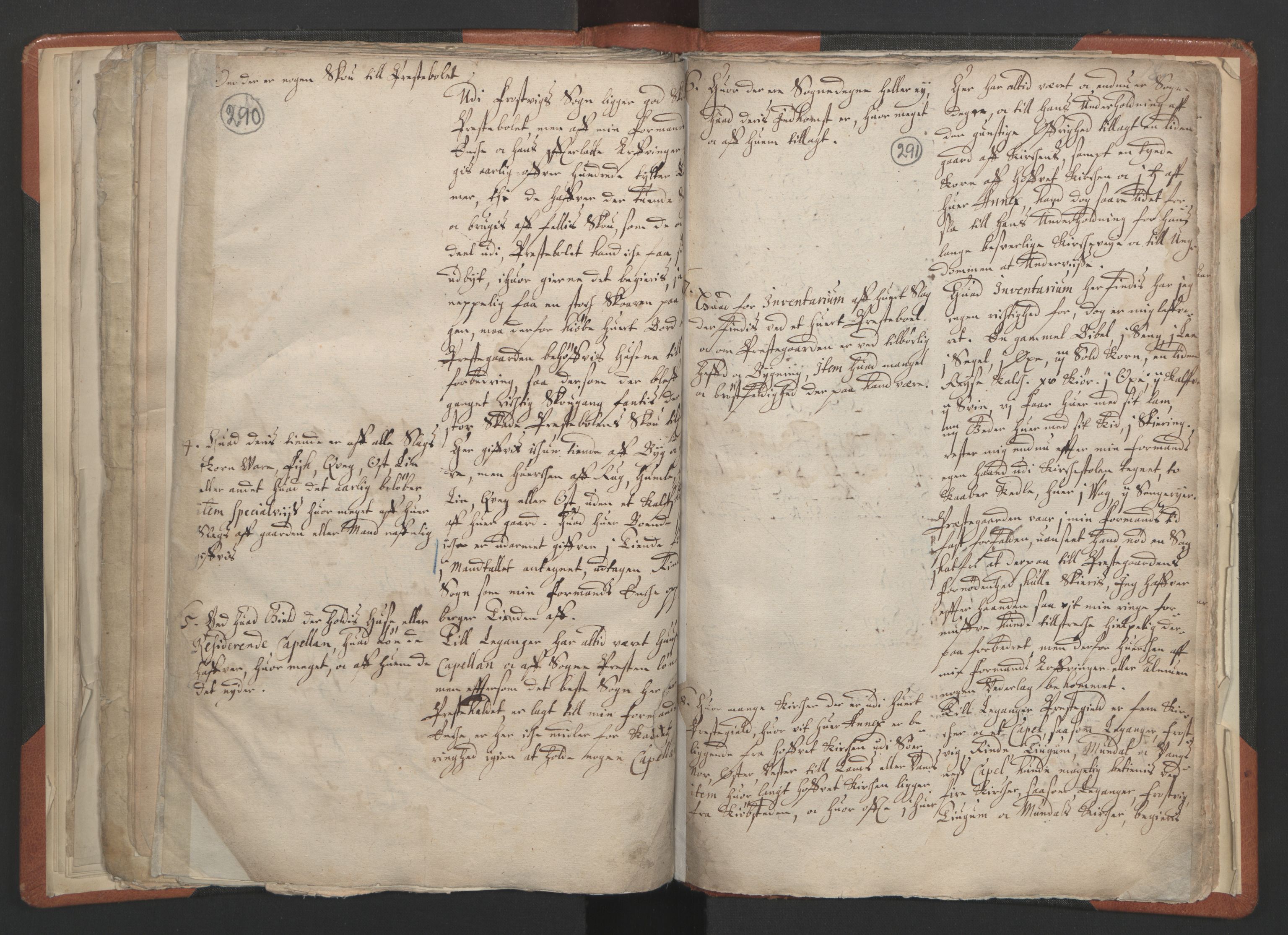 RA, Sogneprestenes manntall 1664-1666, nr. 23: Sogn prosti, 1664-1666, s. 290-291