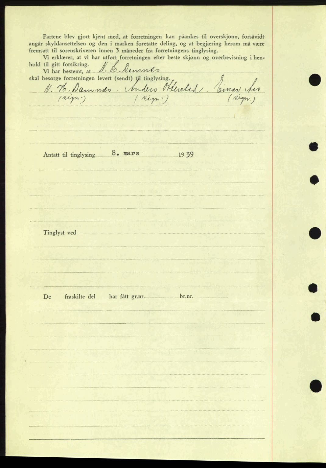 Moss sorenskriveri, SAO/A-10168: Pantebok nr. A5, 1938-1939, Dagboknr: 525/1939