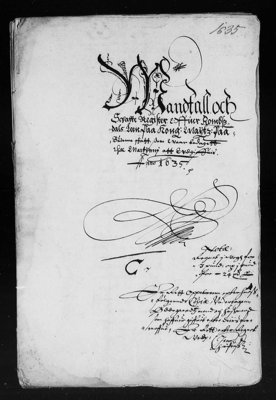 Rentekammeret inntil 1814, Reviderte regnskaper, Lensregnskaper, AV/RA-EA-5023/R/Rb/Rbw/L0057: Trondheim len, 1635-1636