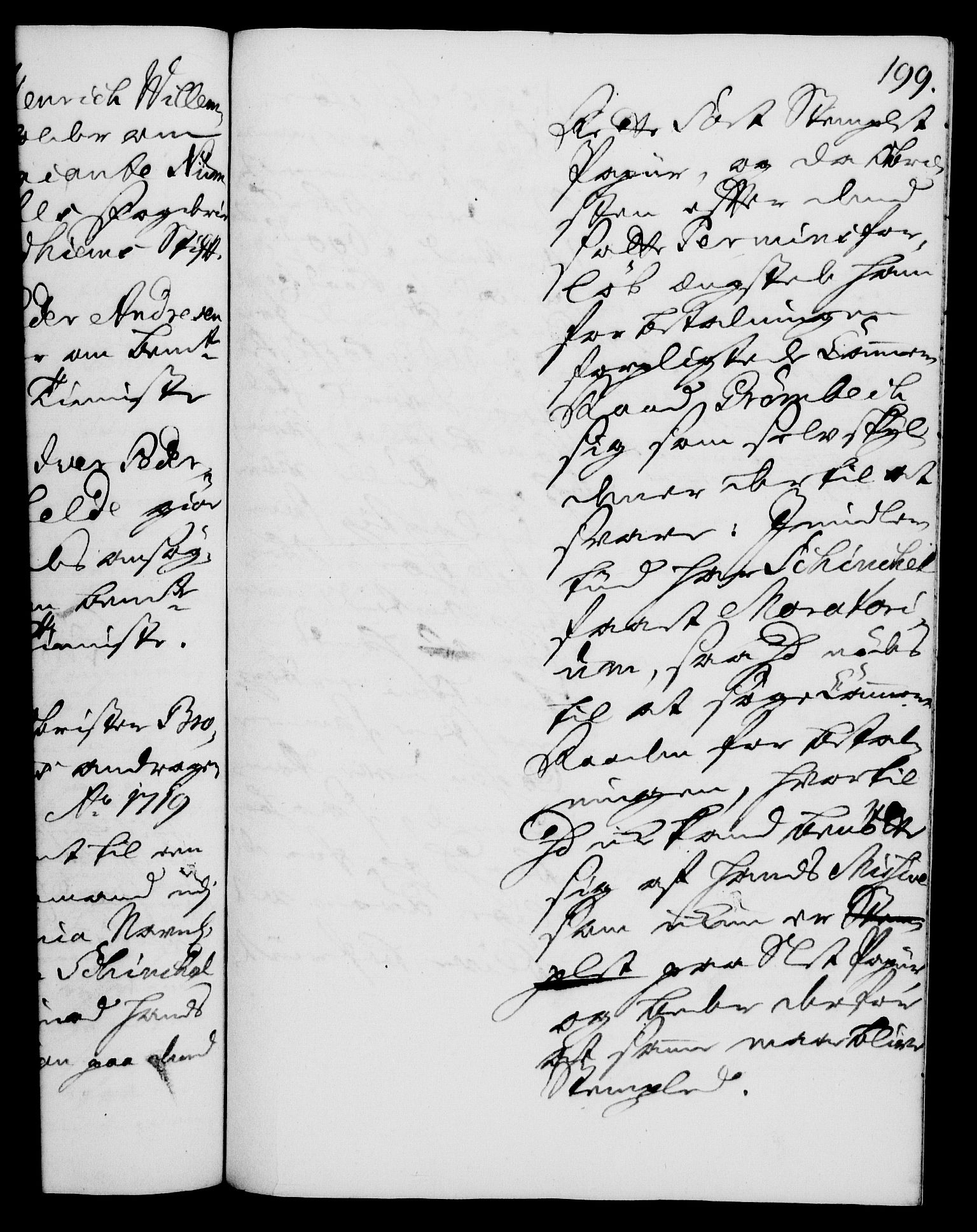 Rentekammeret, Kammerkanselliet, AV/RA-EA-3111/G/Gh/Gha/L0009: Norsk ekstraktmemorialprotokoll (merket RK 53.54), 1726-1728, s. 199