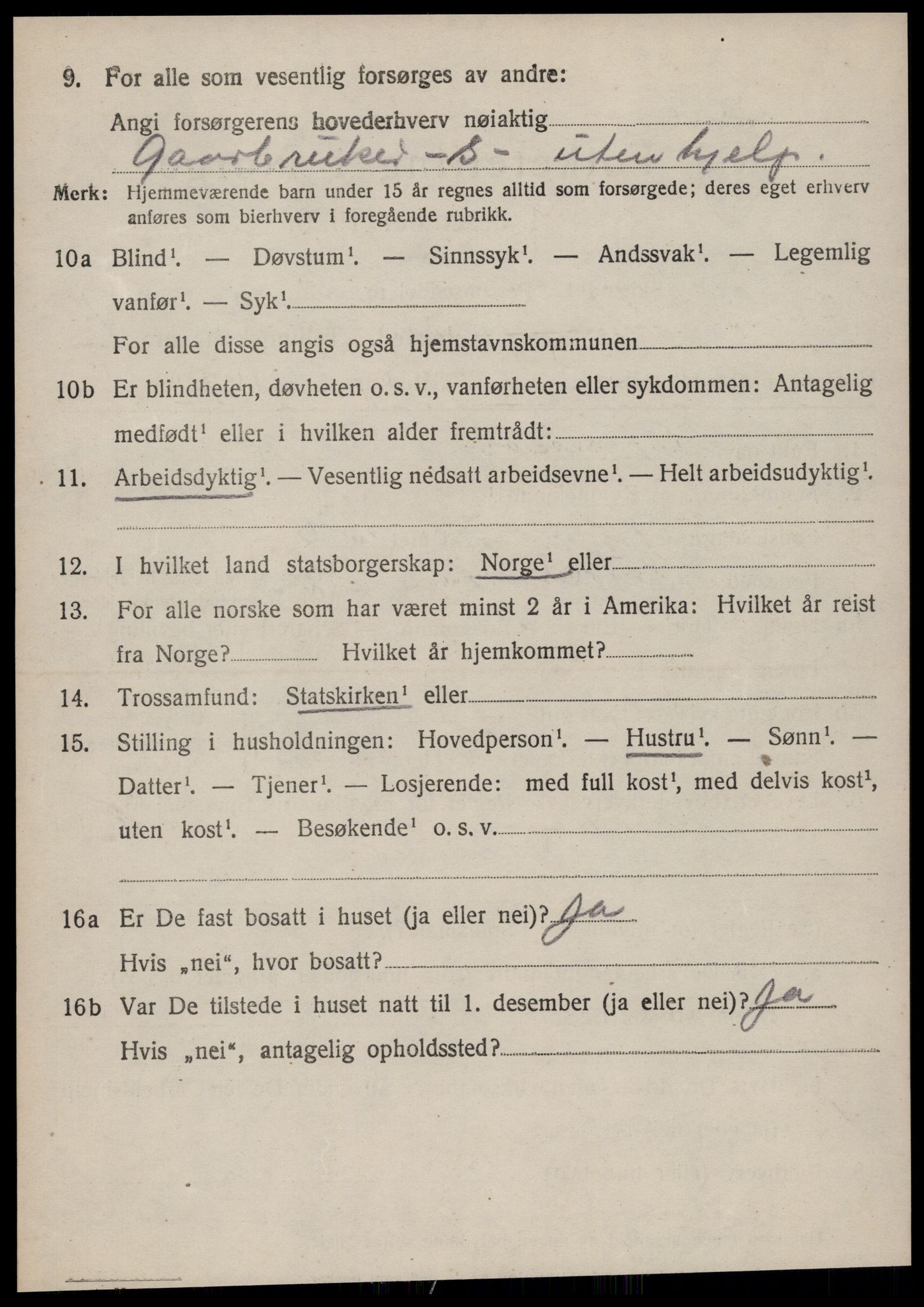 SAT, Folketelling 1920 for 1525 Stranda herred, 1920, s. 2620