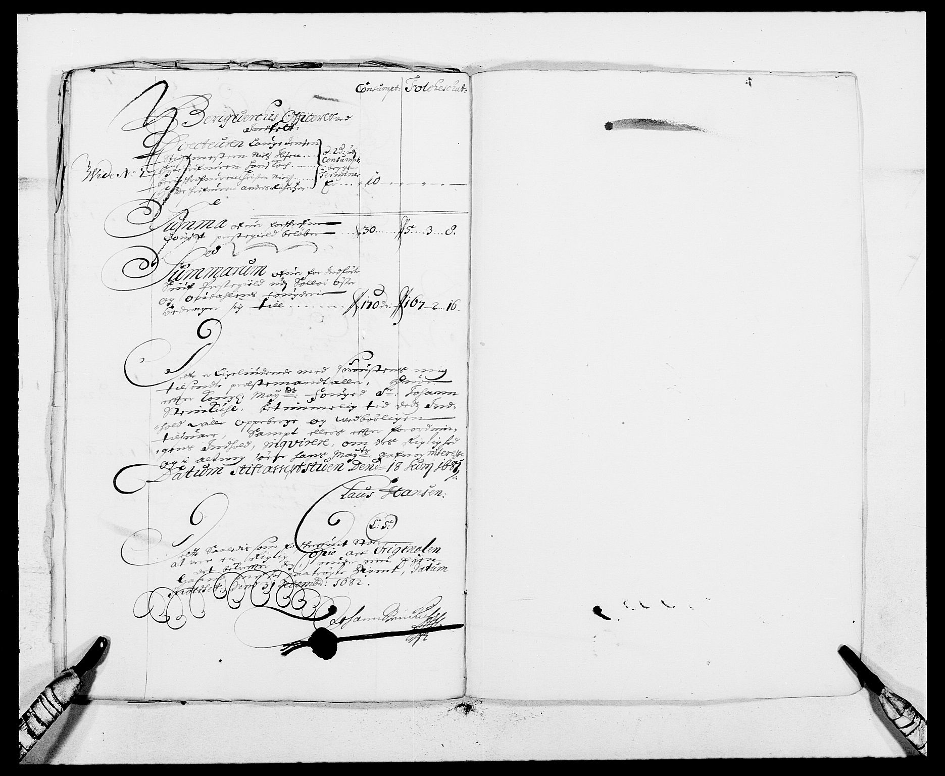 Rentekammeret inntil 1814, Reviderte regnskaper, Fogderegnskap, RA/EA-4092/R13/L0818: Fogderegnskap Solør, Odal og Østerdal, 1681, s. 250