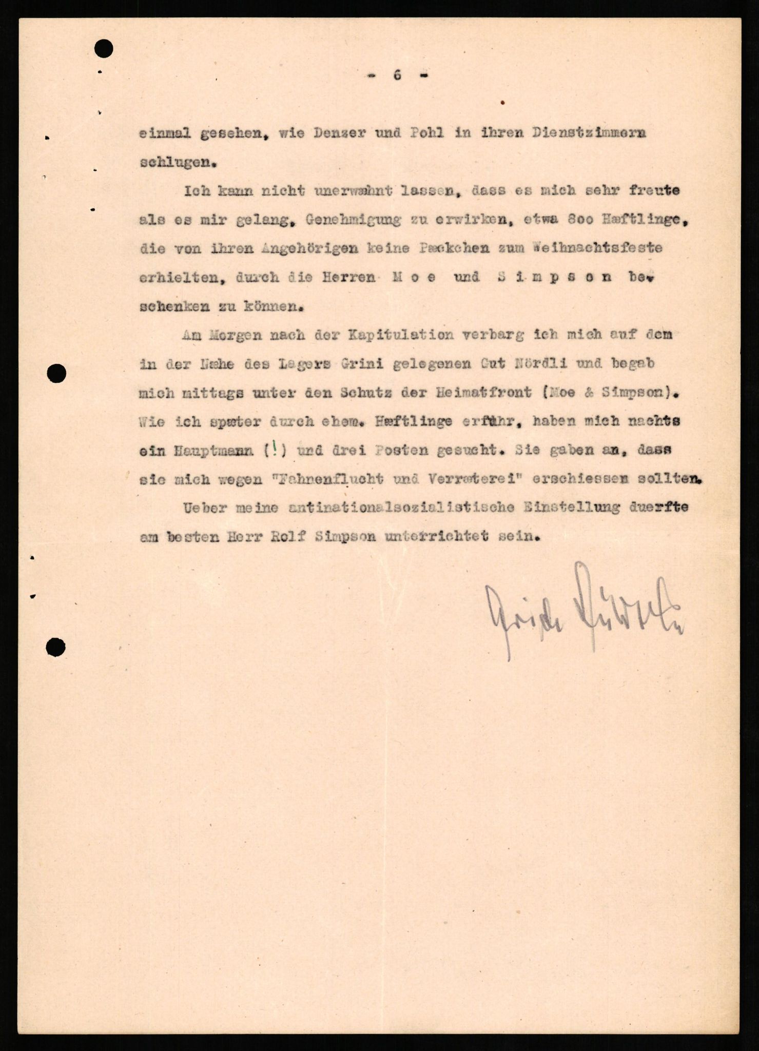 Forsvaret, Forsvarets overkommando II, AV/RA-RAFA-3915/D/Db/L0020: CI Questionaires. Tyske okkupasjonsstyrker i Norge. Tyskere., 1945-1946, s. 404