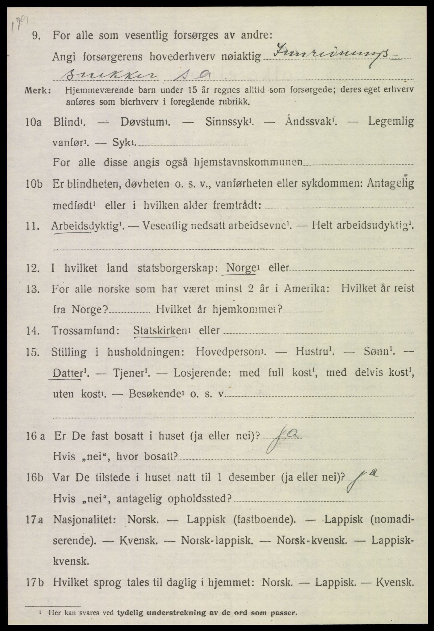 SAT, Folketelling 1920 for 1744 Overhalla herred, 1920, s. 1273