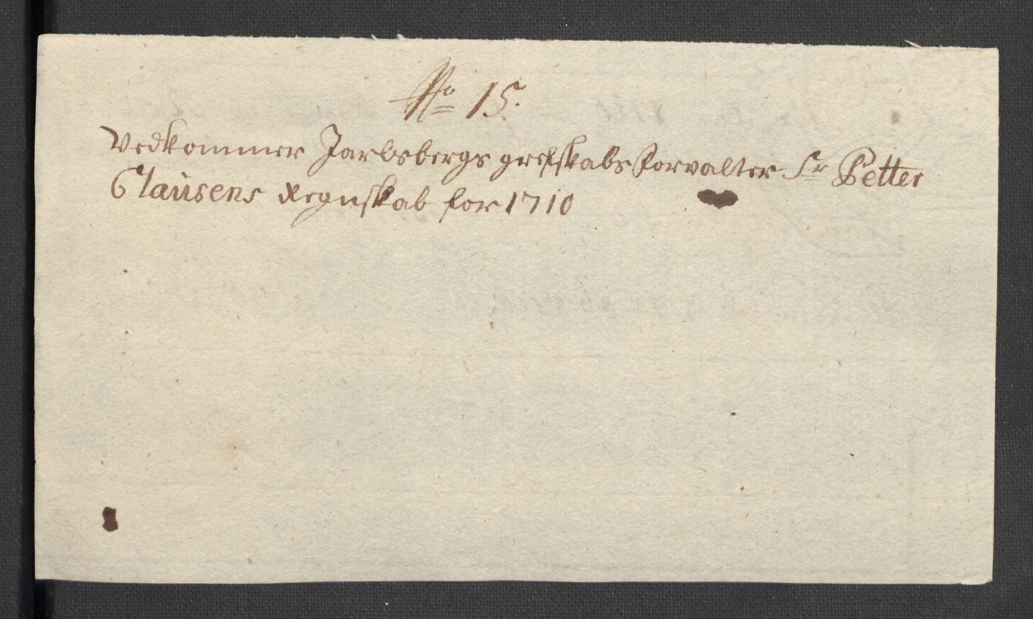 Rentekammeret inntil 1814, Reviderte regnskaper, Fogderegnskap, AV/RA-EA-4092/R32/L1875: Fogderegnskap Jarlsberg grevskap, 1710, s. 192