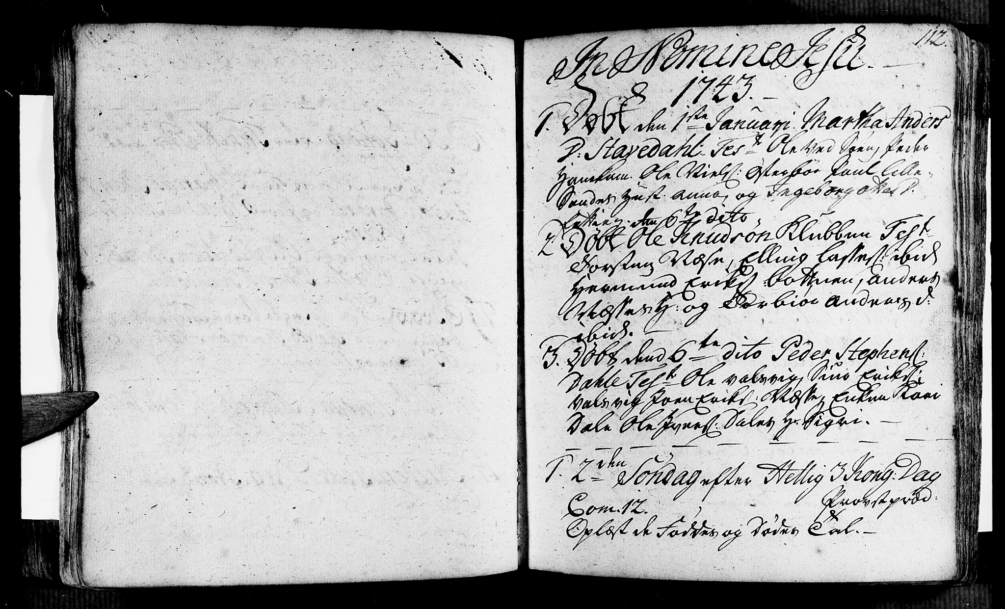 Vik sokneprestembete, SAB/A-81501: Ministerialbok nr. A 2 /2, 1740-1756, s. 112