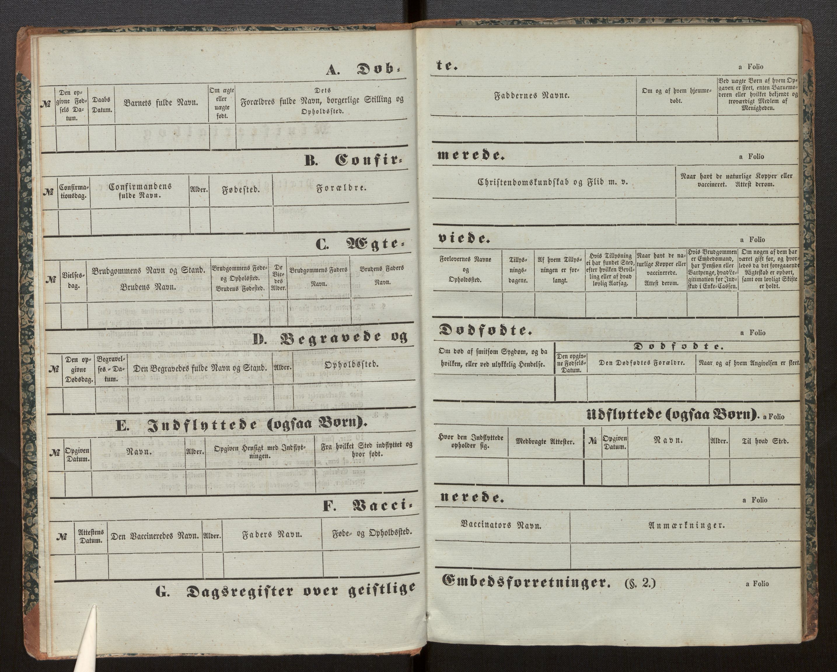 Hafslo sokneprestembete, SAB/A-80301/H/Haa/Haaf/L0002: Dagregister nr. F 2, 1854-1879