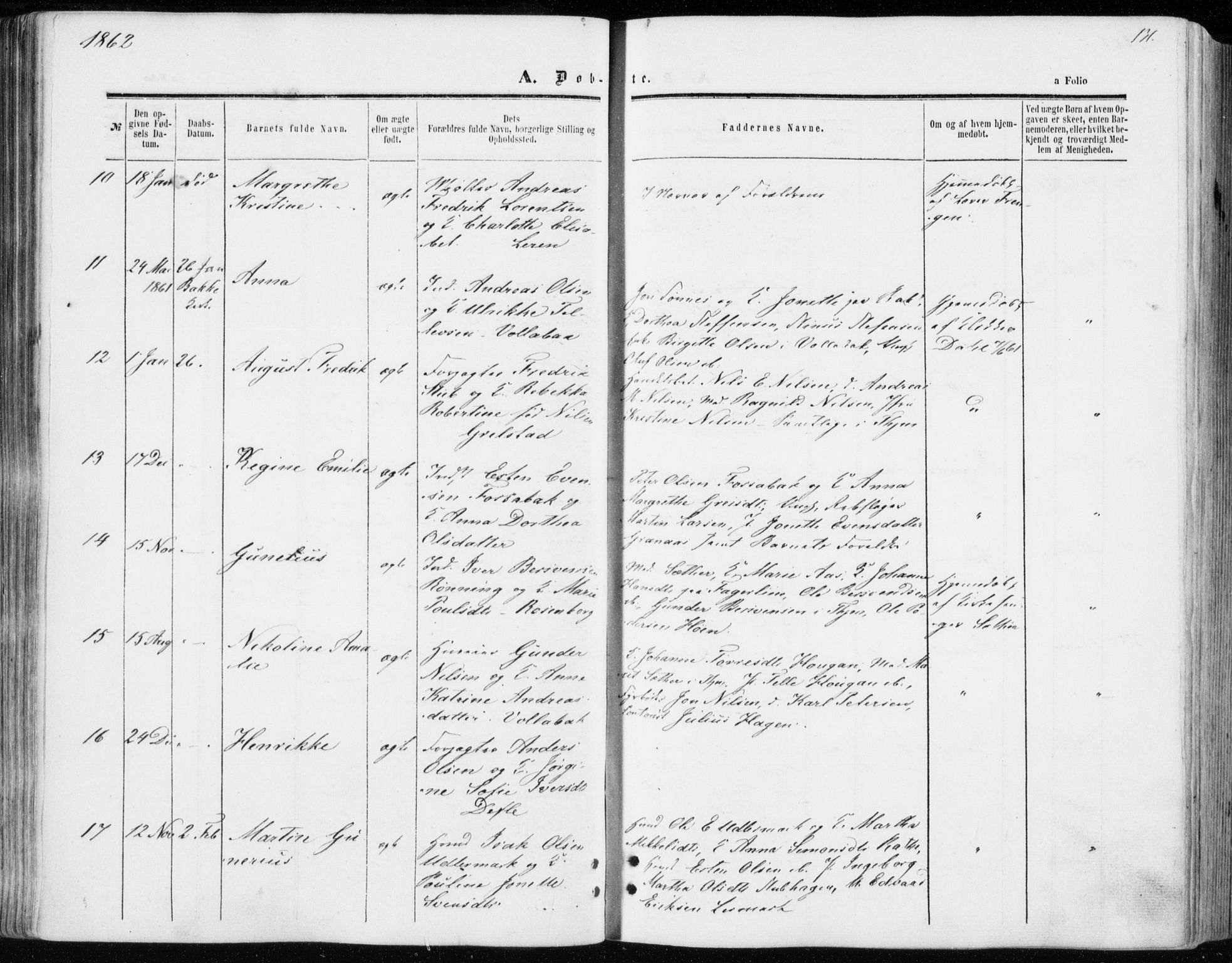 Ministerialprotokoller, klokkerbøker og fødselsregistre - Sør-Trøndelag, SAT/A-1456/606/L0292: Ministerialbok nr. 606A07, 1856-1865, s. 131