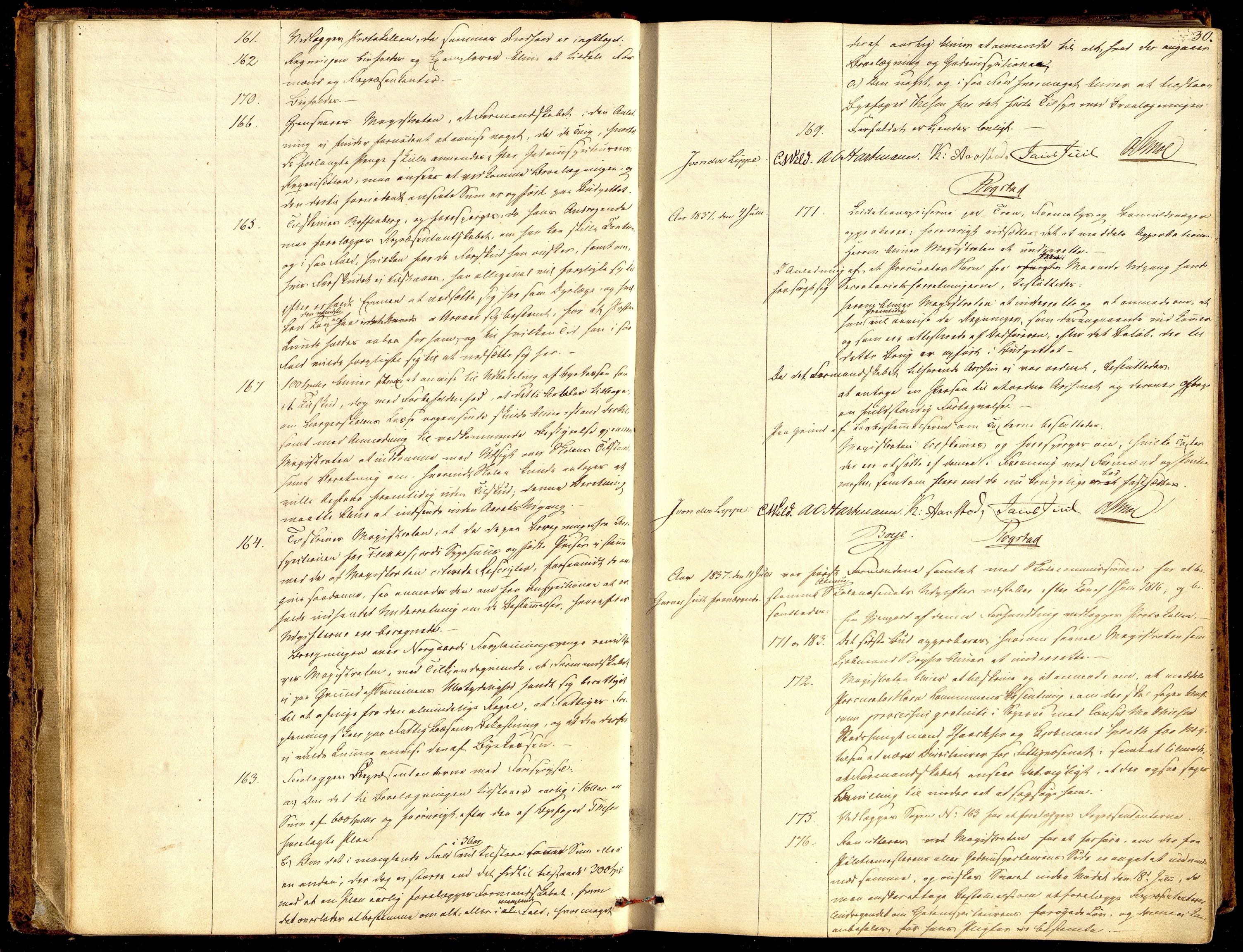 Kristiansand By - Formannskapet, ARKSOR/1001KG120/A/Aa/L0001: Møtebok (d), 1837-1842