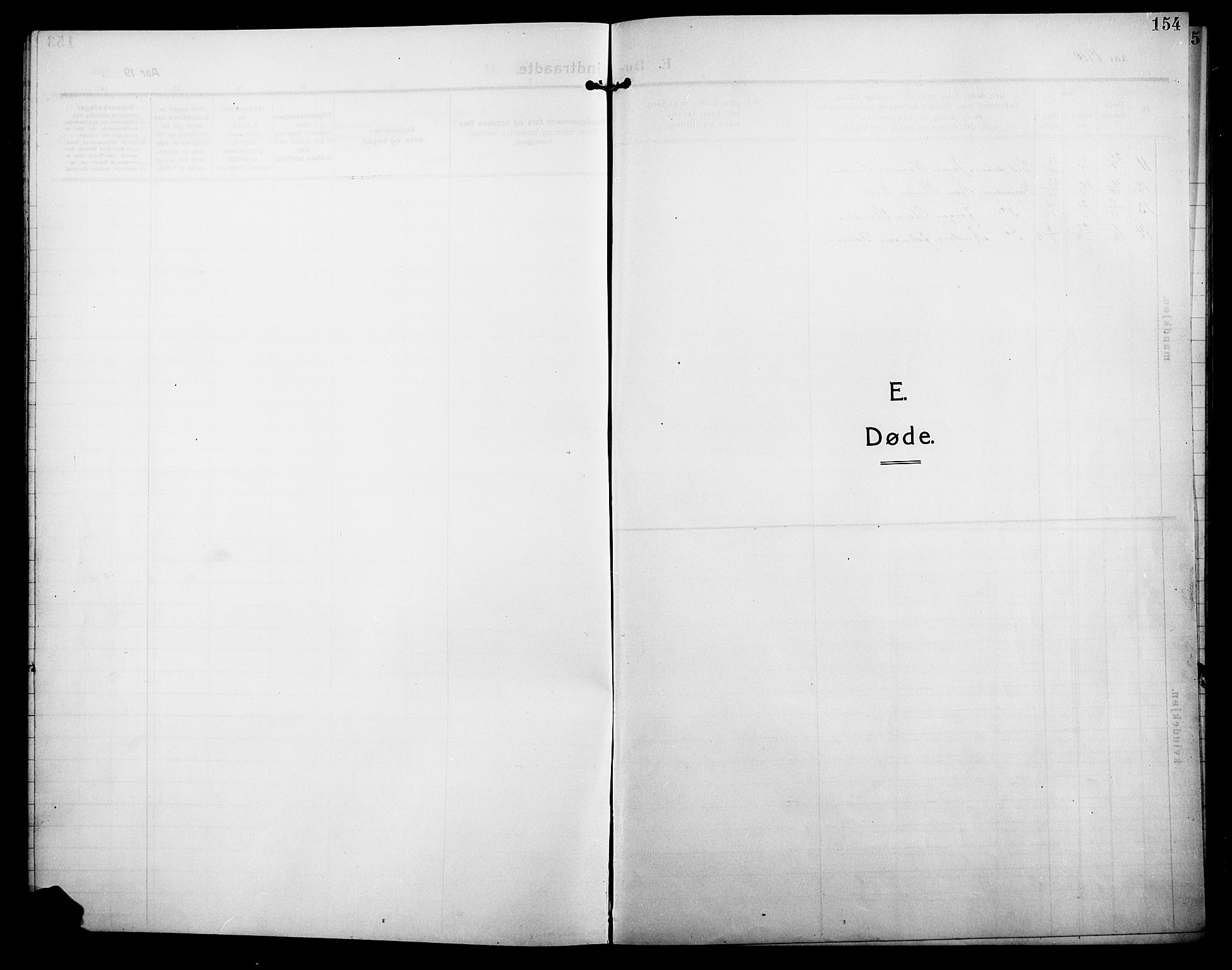 Alvdal prestekontor, AV/SAH-PREST-060/H/Ha/Hab/L0006: Klokkerbok nr. 6, 1910-1924, s. 154