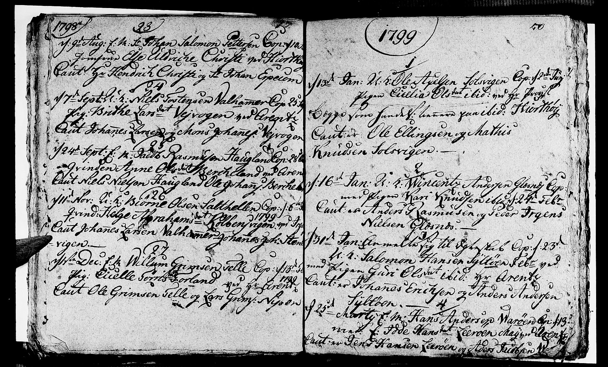 Sund sokneprestembete, AV/SAB-A-99930: Ministerialbok nr. A 8, 1788-1815, s. 40