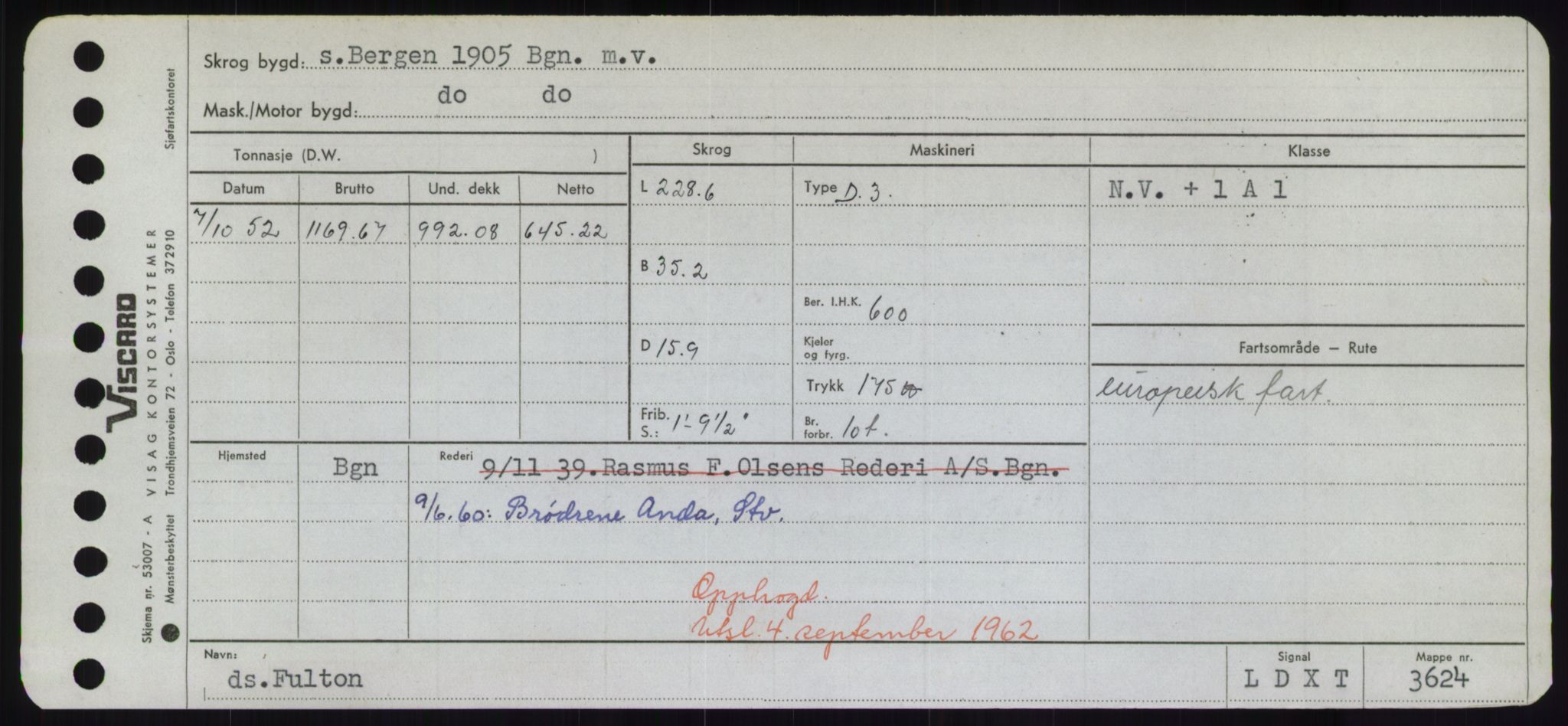 Sjøfartsdirektoratet med forløpere, Skipsmålingen, AV/RA-S-1627/H/Hd/L0011: Fartøy, Fla-Får, s. 601