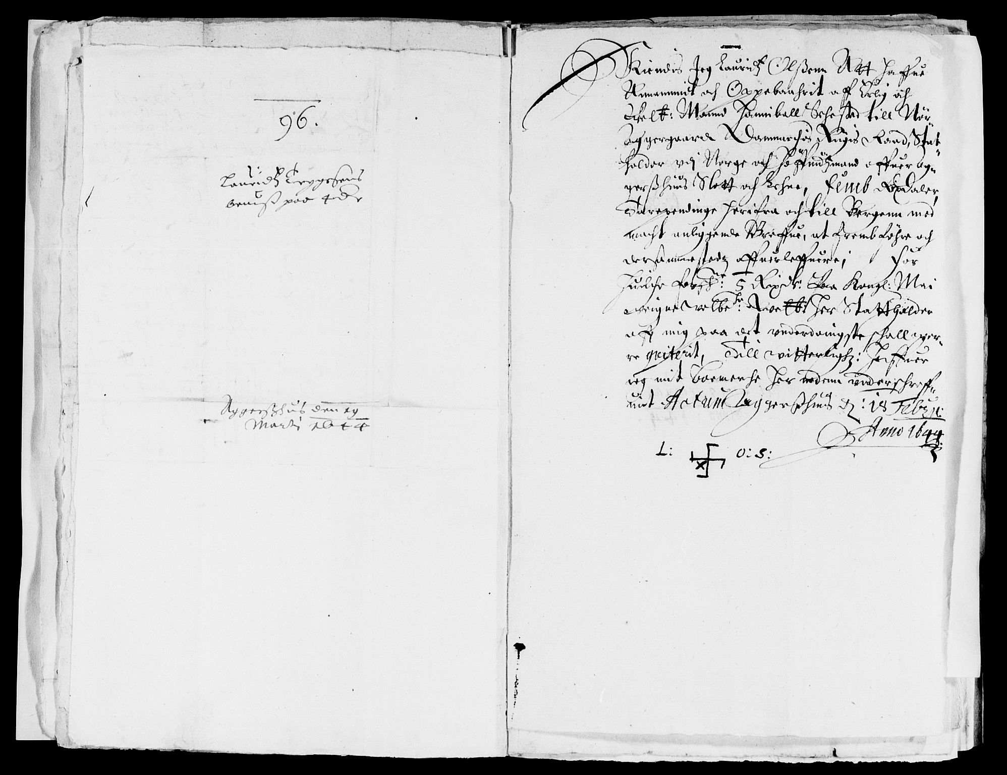 Rentekammeret inntil 1814, Reviderte regnskaper, Lensregnskaper, AV/RA-EA-5023/R/Rb/Rba/L0171: Akershus len, 1643-1644