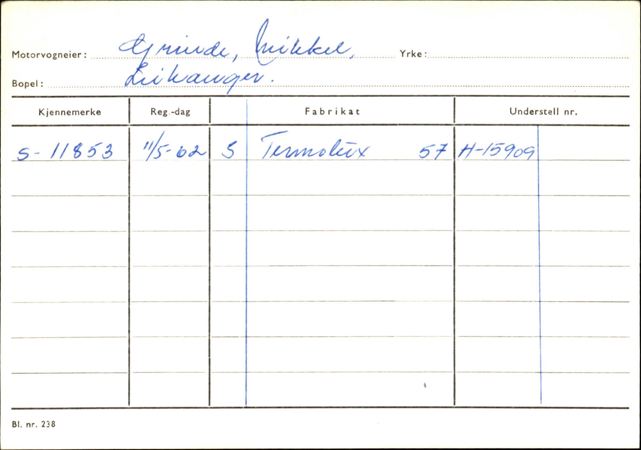 Statens vegvesen, Sogn og Fjordane vegkontor, AV/SAB-A-5301/4/F/L0126: Eigarregister Fjaler M-Å. Leikanger A-Å, 1945-1975, s. 1223