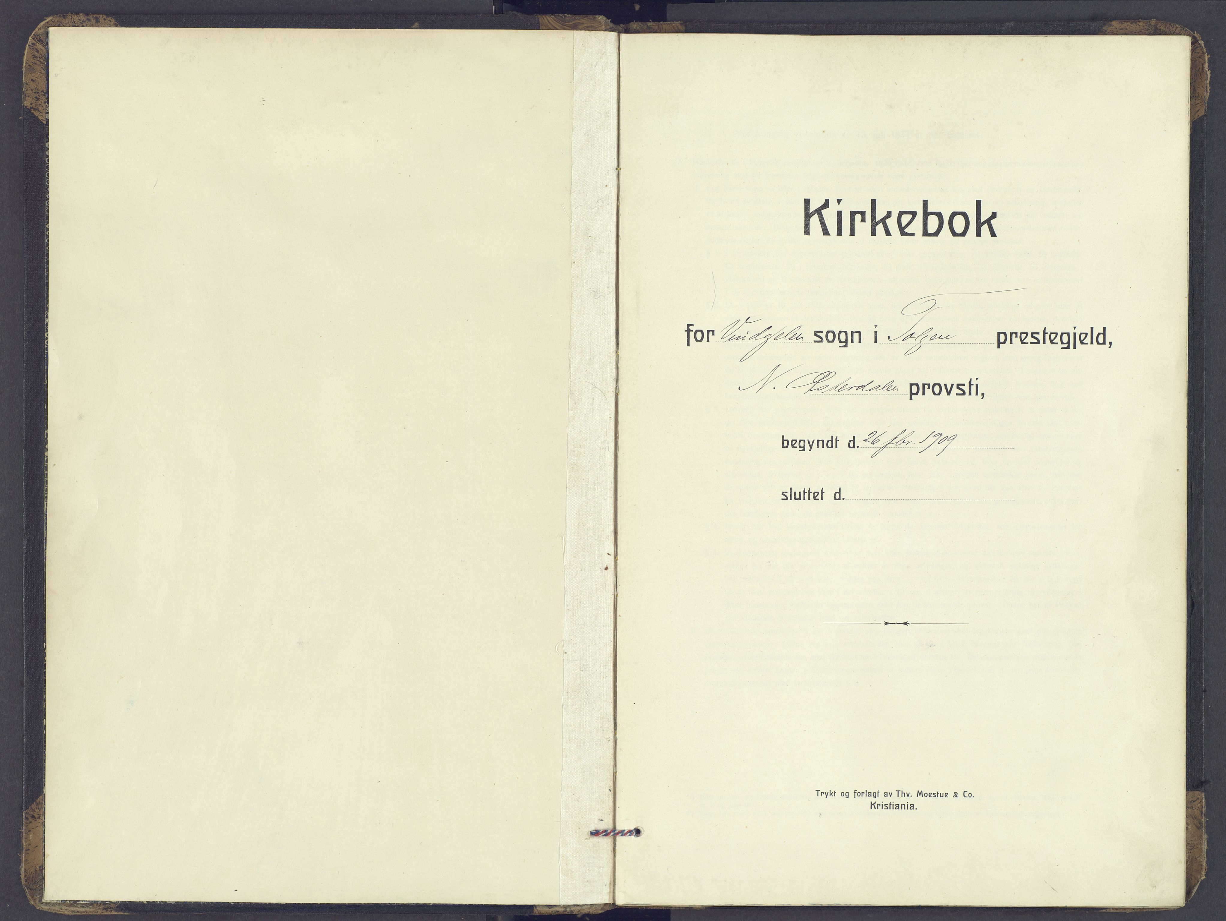 Tolga prestekontor, SAH/PREST-062/K/L0017: Ministerialbok nr. 17, 1909-1979